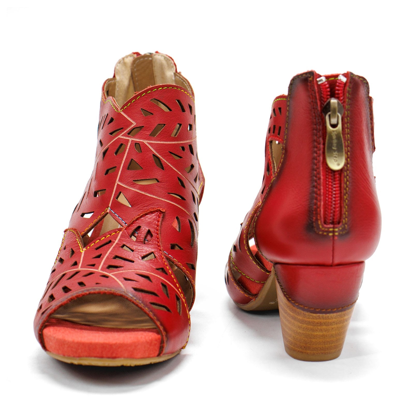 Spring Step Women L'artiste Icon Heeled Sandal With Cutout Details