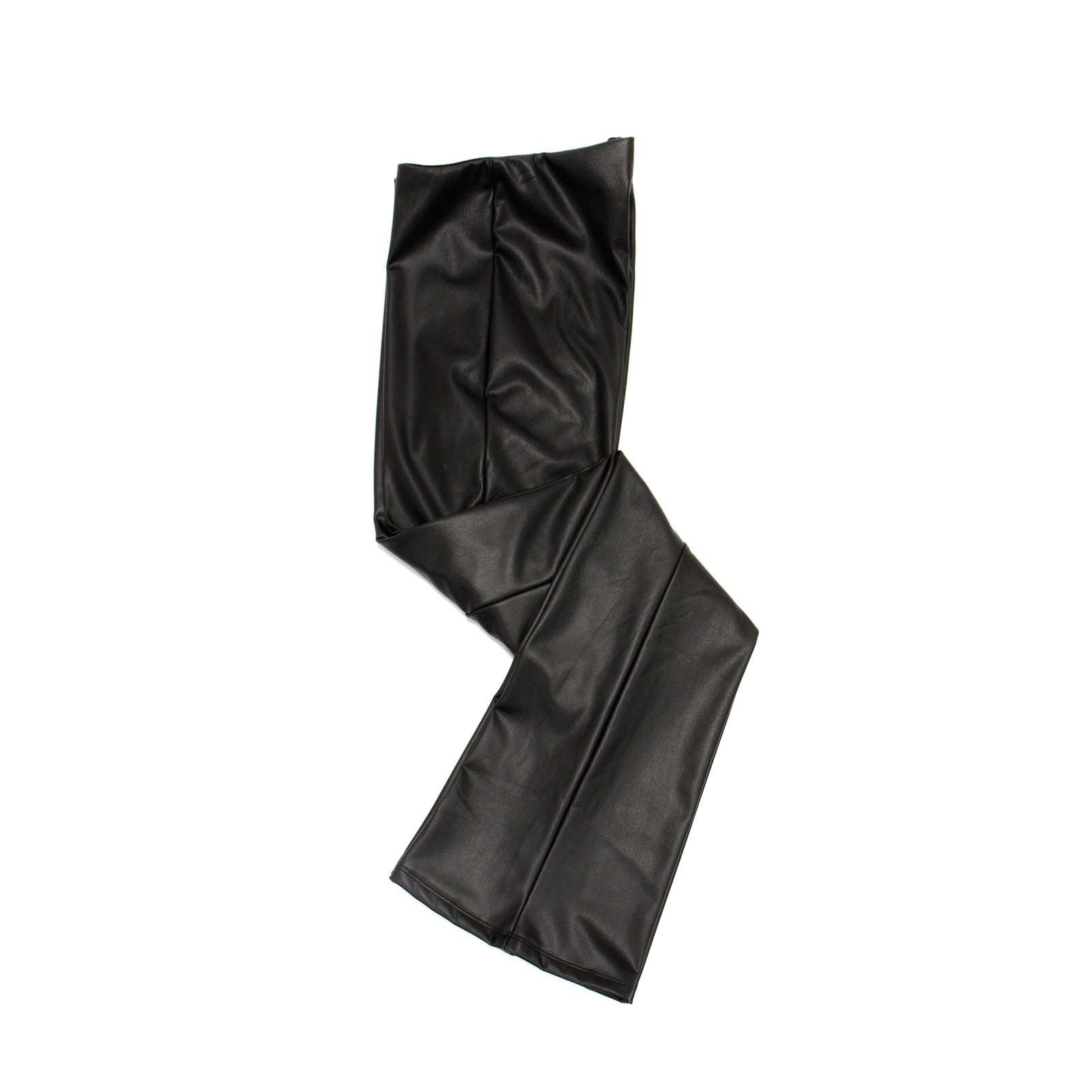 Ambar Women Faux Pu Leather Stretchy Flare Pants