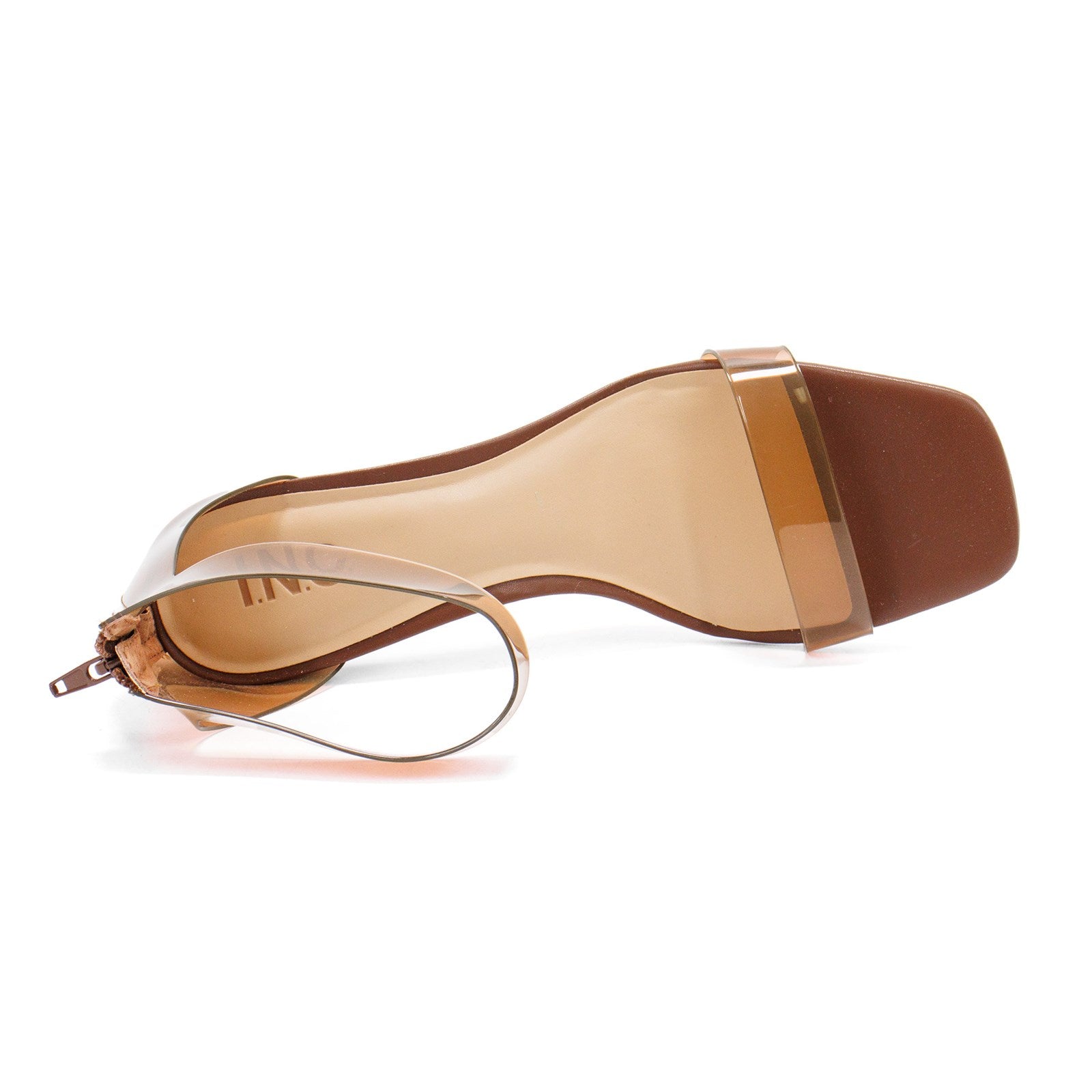 Inc Women Makenna Two Piece Clear Vinyl Dress Sandal