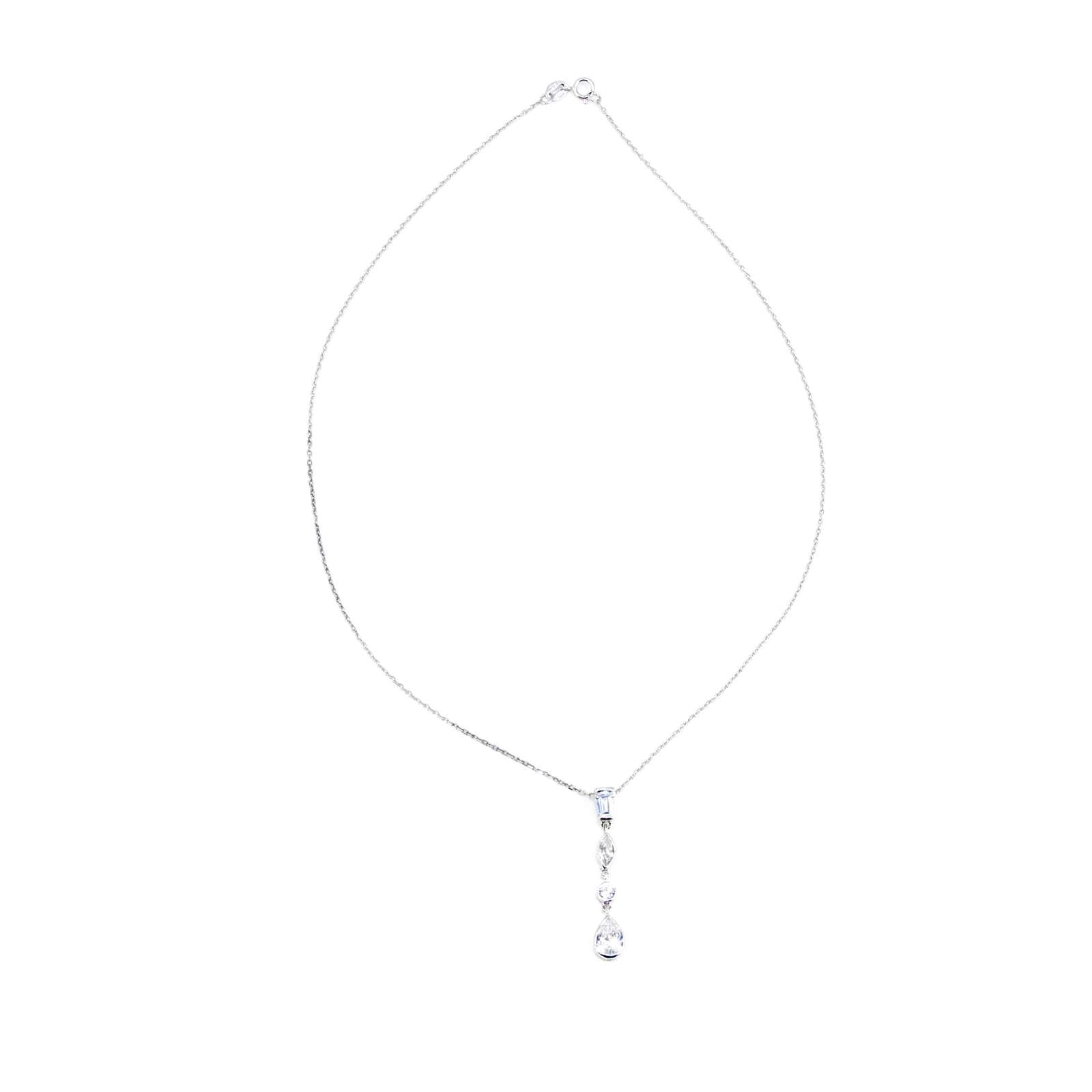 Athra Women Multi Shape Drop Necklace