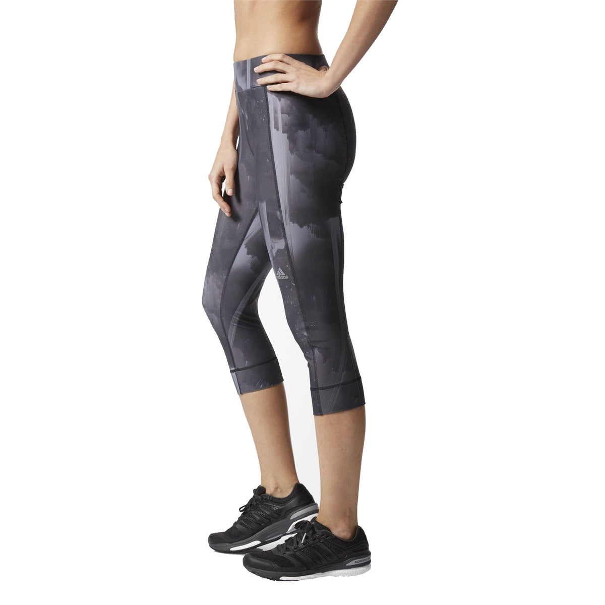 Adidas Women Running Response Printed 3/4 Tights