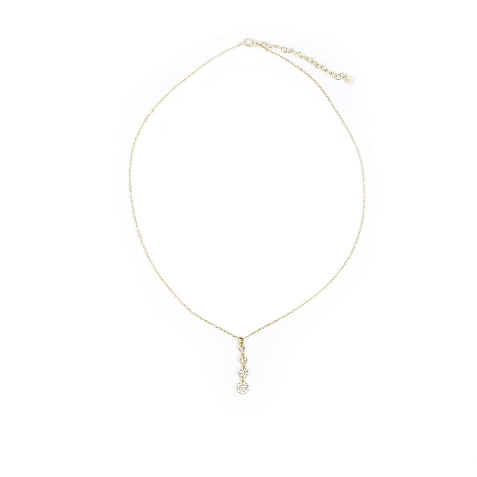 Athra Women Multi Round Bridal Drop Necklace With Extension