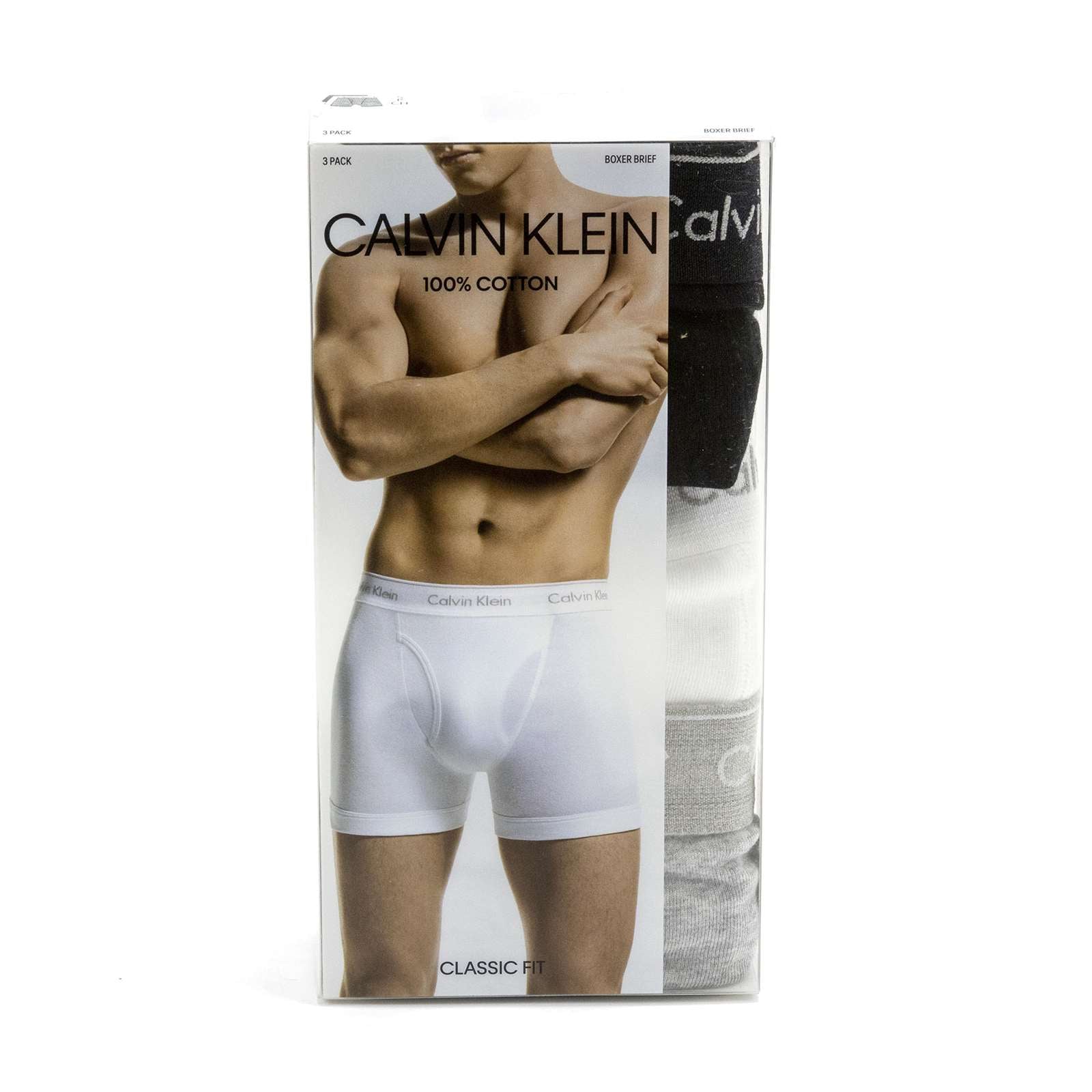 Calvin Klein Men Cotton Classic Fit 3-Pack Boxer Brief