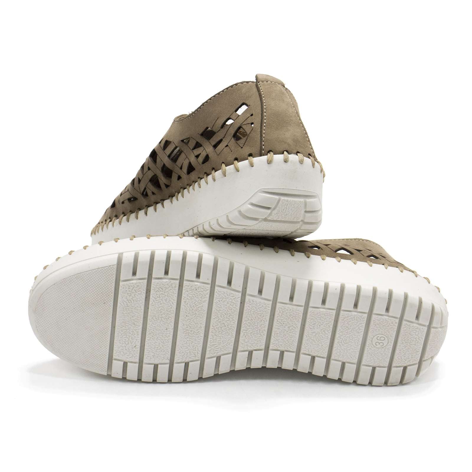 Eric Michael Women Dolores Laser-Cut Leather Casual Sneaker