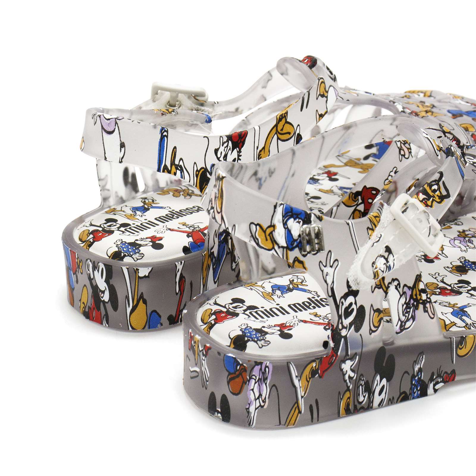 Mini Melissa Toddler Possession With Mickey Original Slip-On Sandal With Buckle Closure