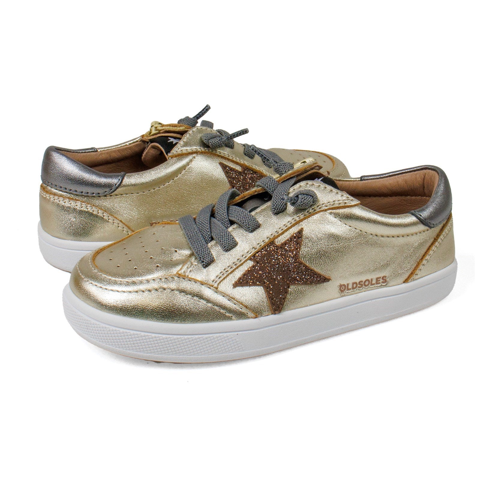 Old Soles Girl Platinum Runner Low Top Sneaker
