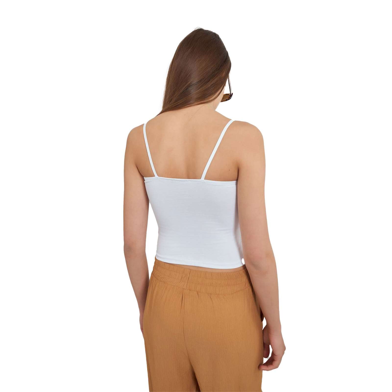 Ambar Women Basic Plain Top With Thin Straps