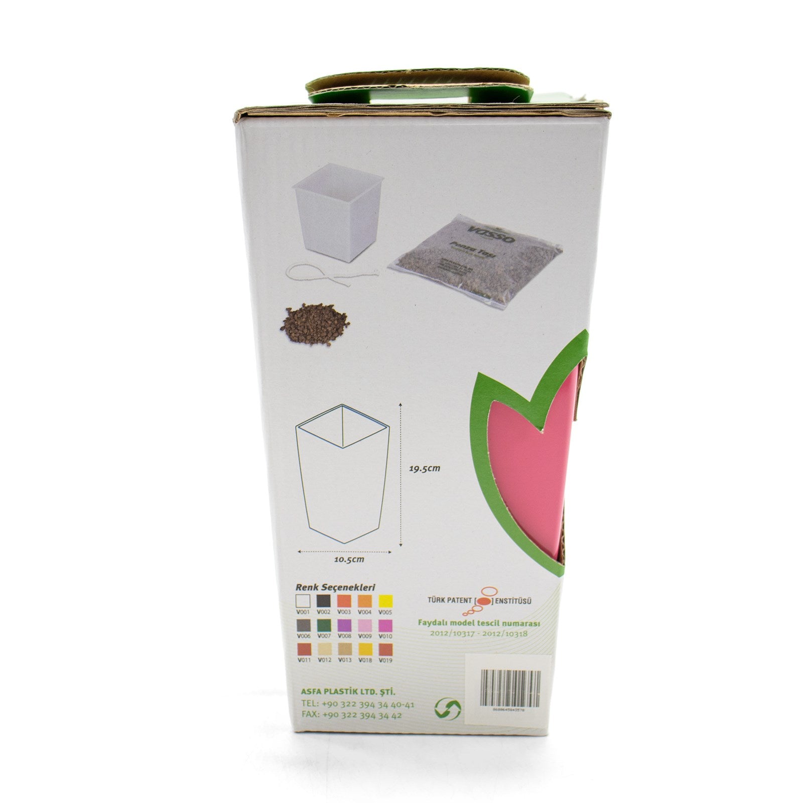 Vasso Kalika Vina Self Watering Pots Pink