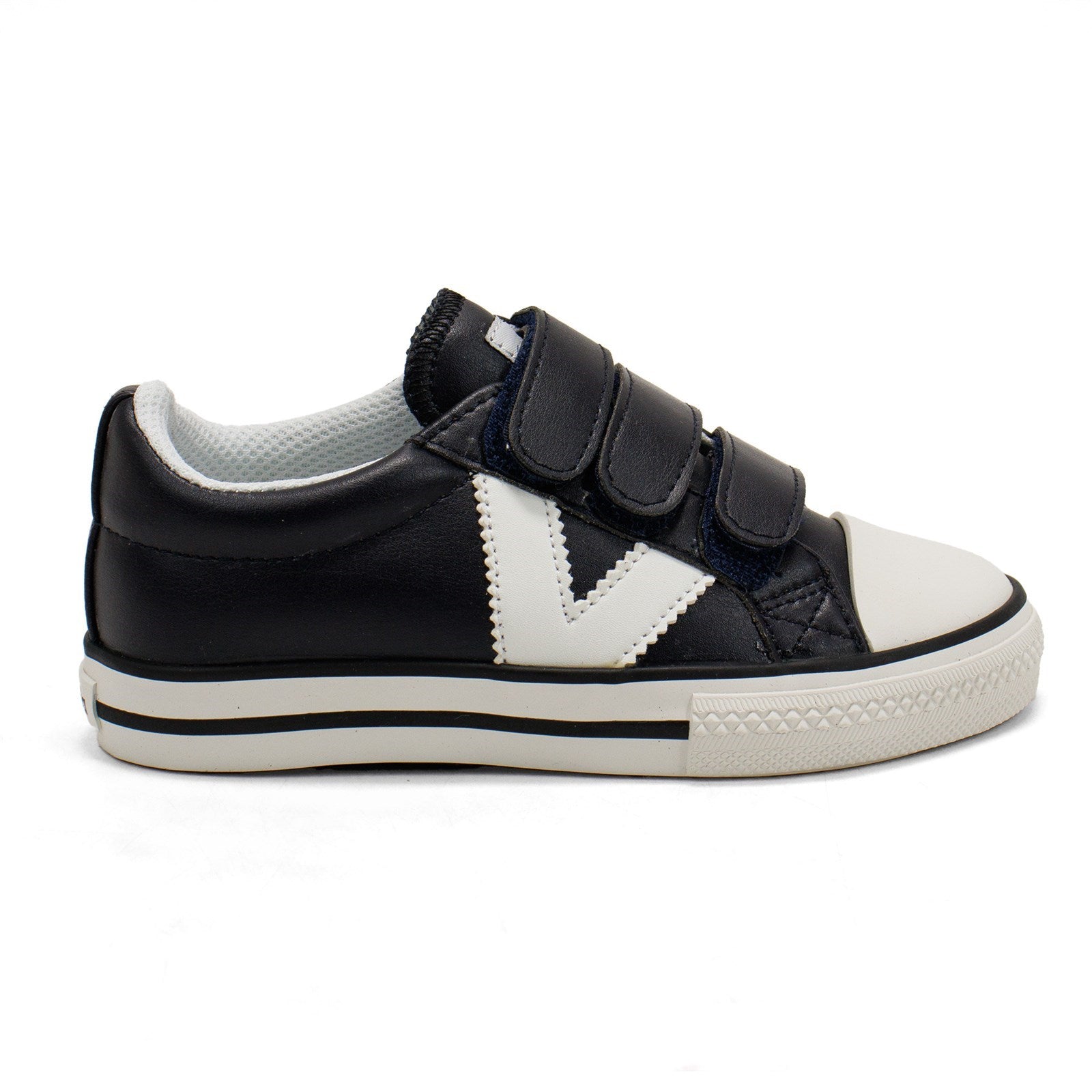 Victoria Boy Tribu Contrast Faux Leather Straps Sneaker