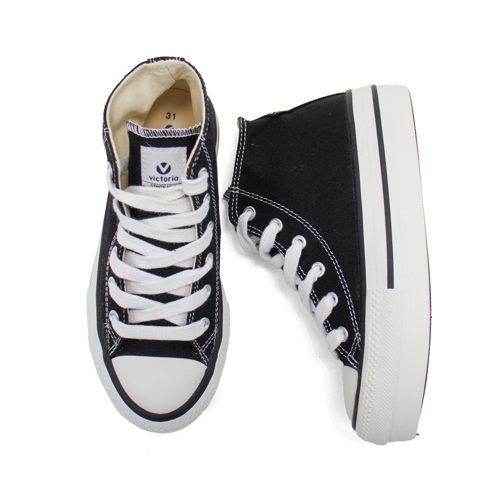 Victoria Girl Tribu Canvas High-Top Platform Trainers