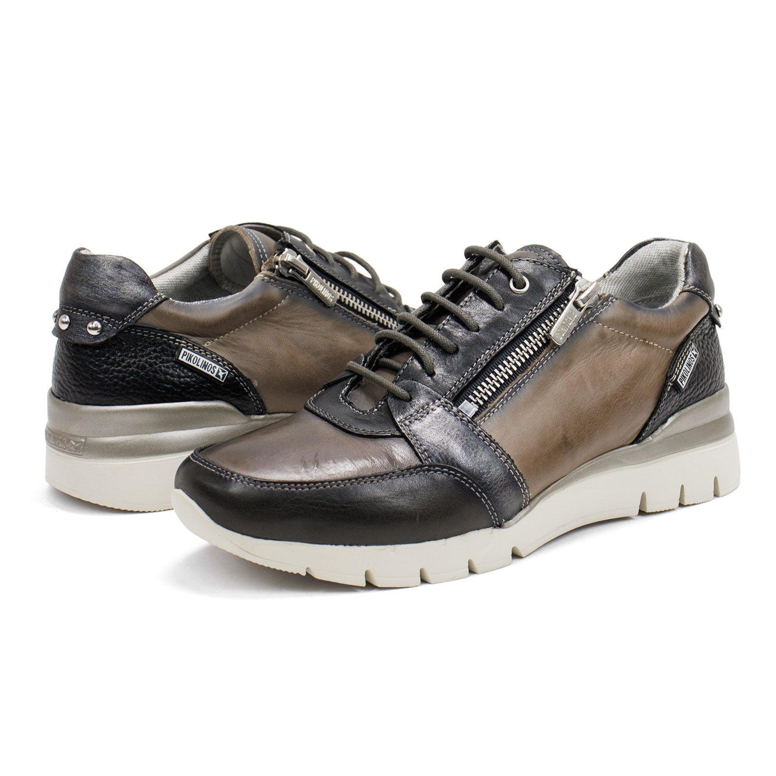 Pikolinos Women Cantabria W4r Leather Sneaker With Laces And Zipper