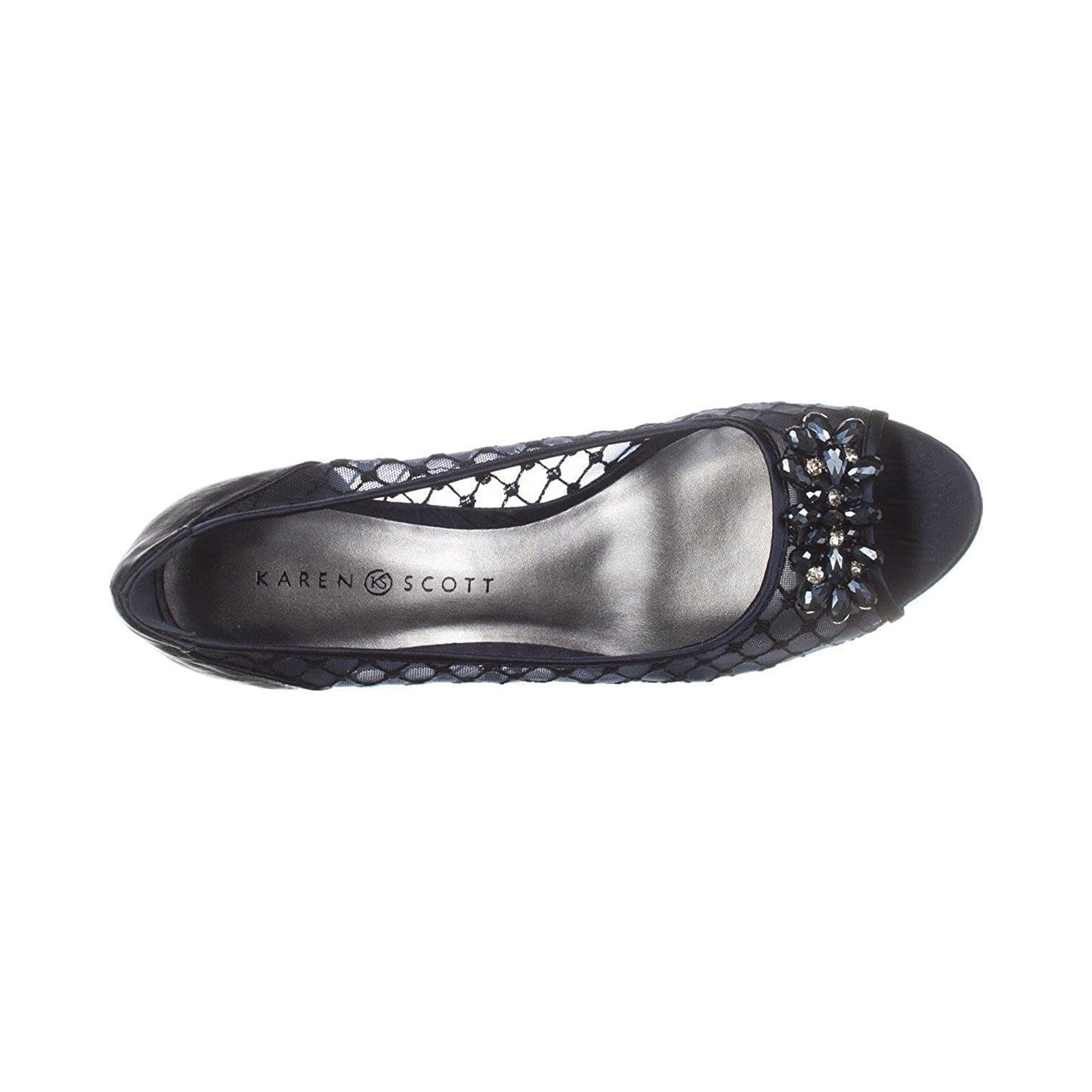 Karen Scott Women Maralyn Peep Toe Evening Heels