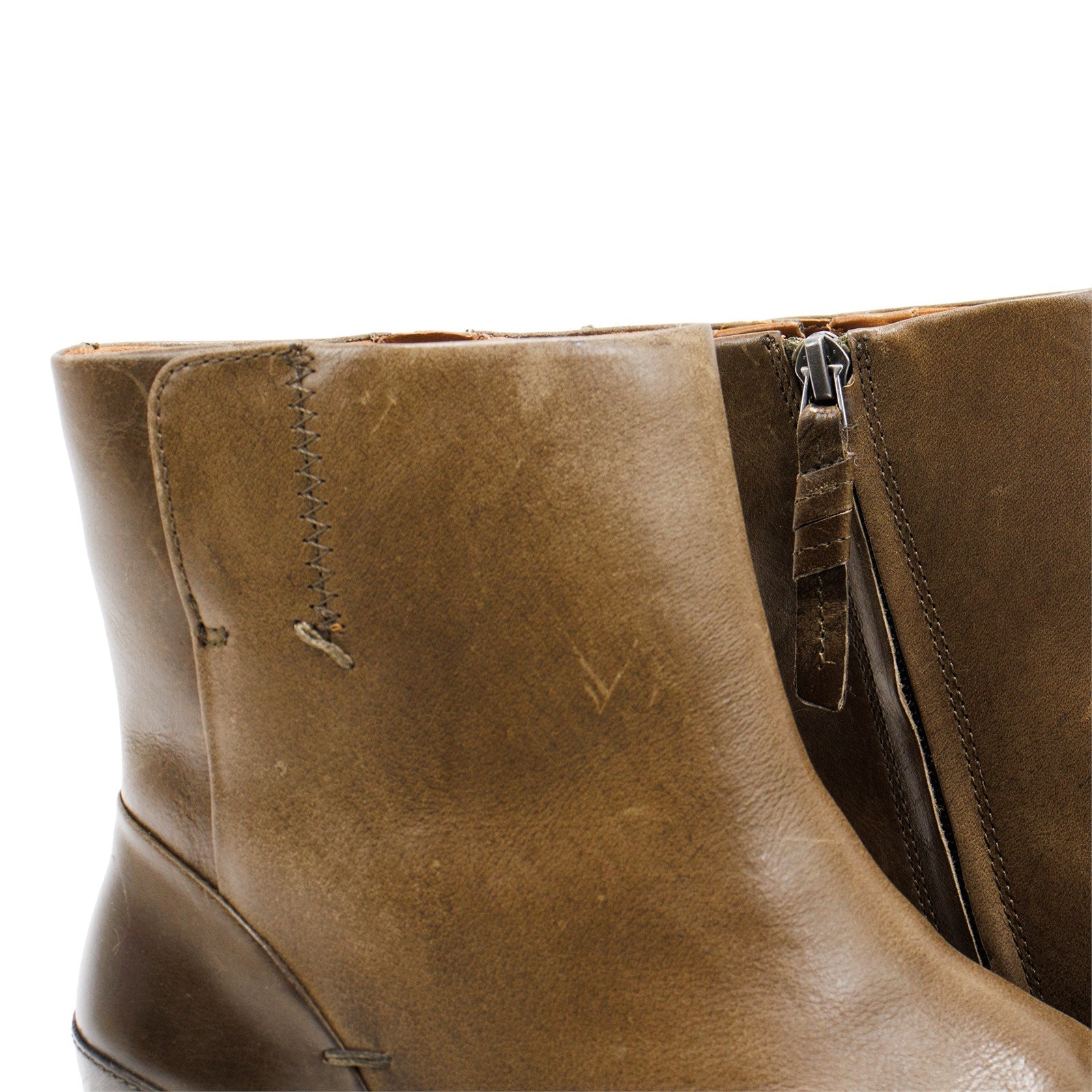 Franco Sarto Women Mist Leather Zip Up Ankle Boots