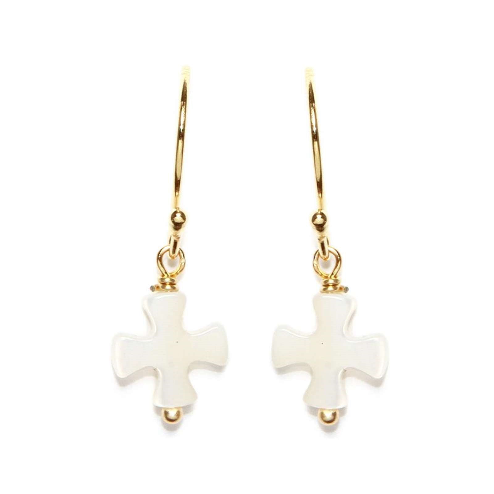 Athra Women Cross Drop Earring