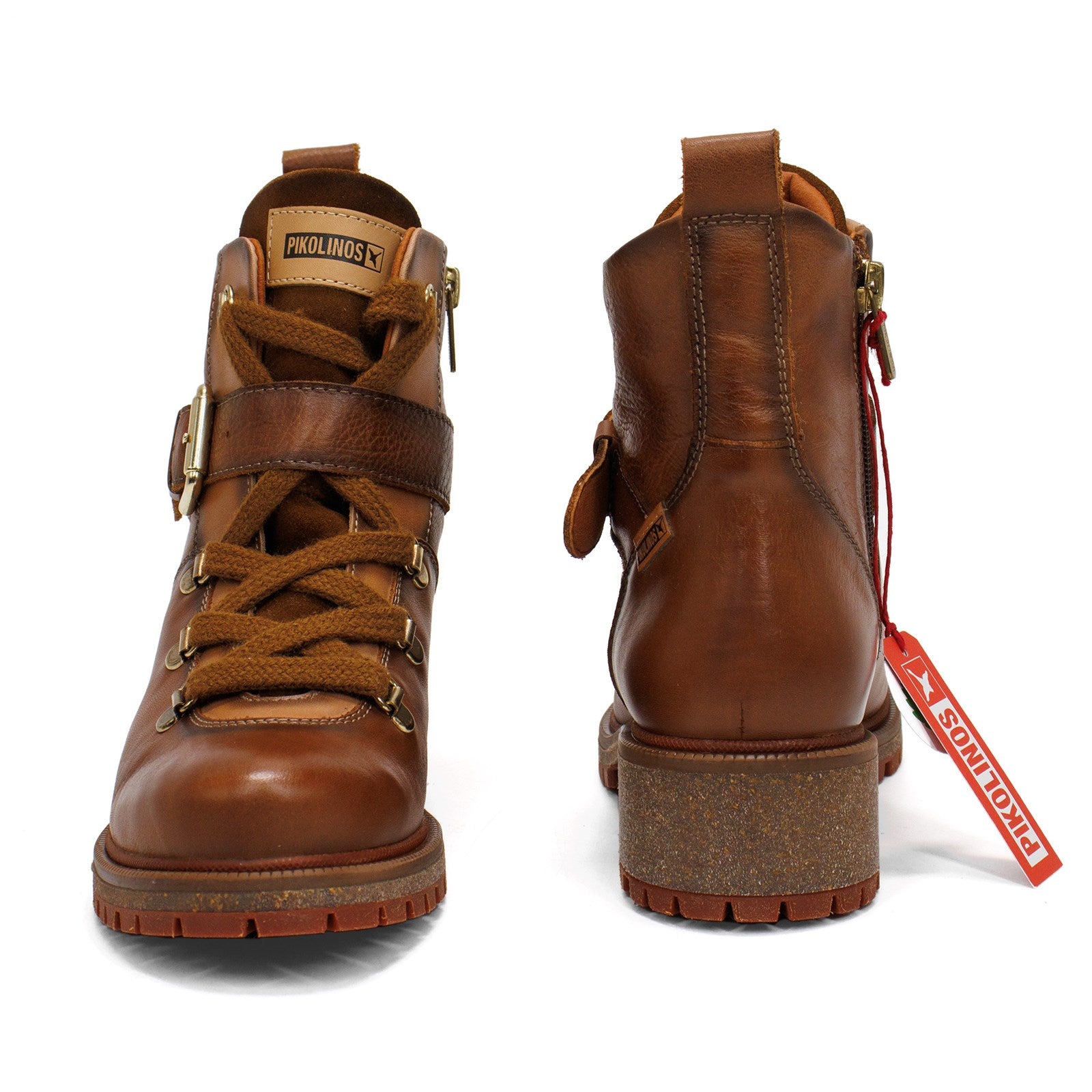 Pikolinos Women Aspe Lace Up Ankle Boot With Buckle Detail