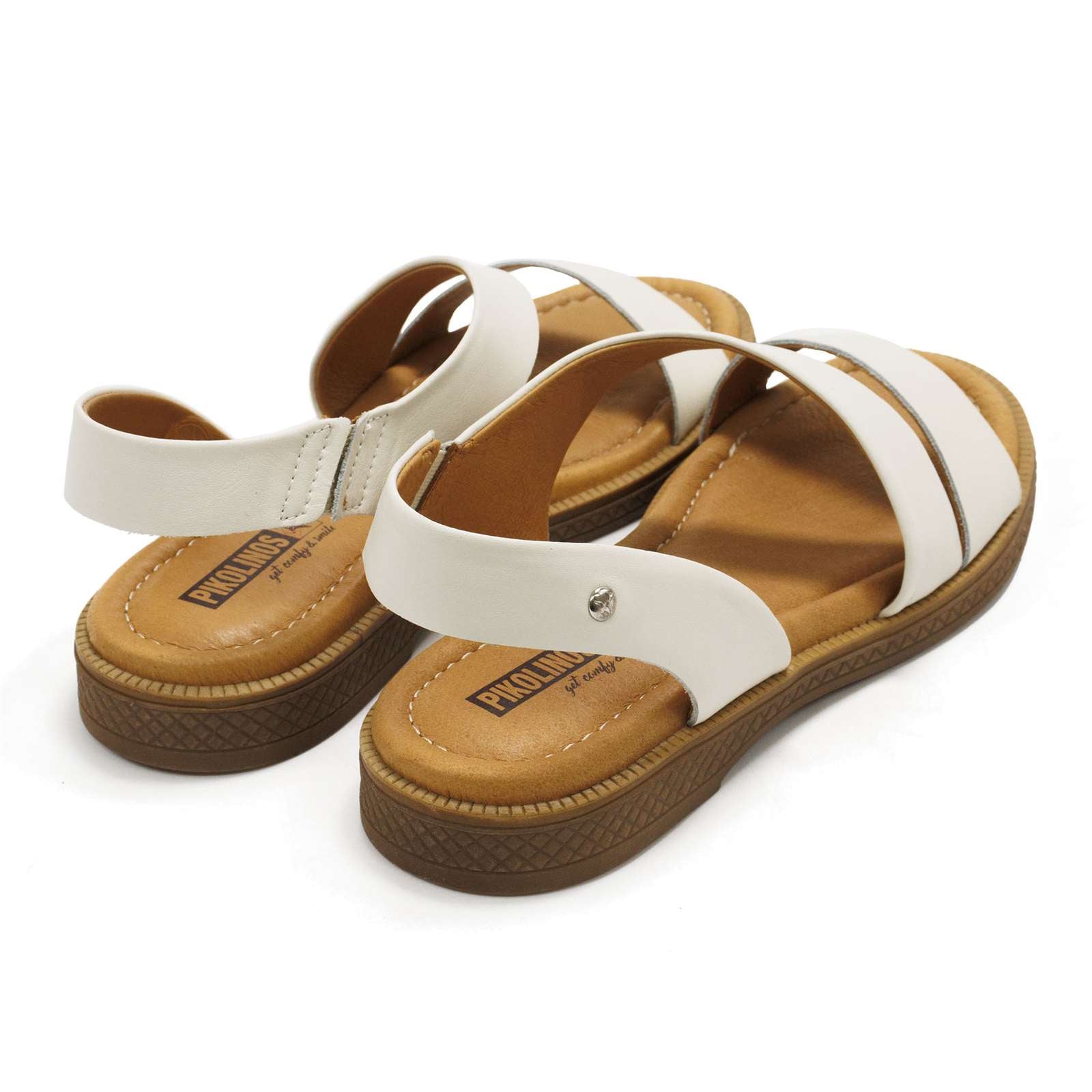 Pikolinos Women Moraira Leather Flat Sandals