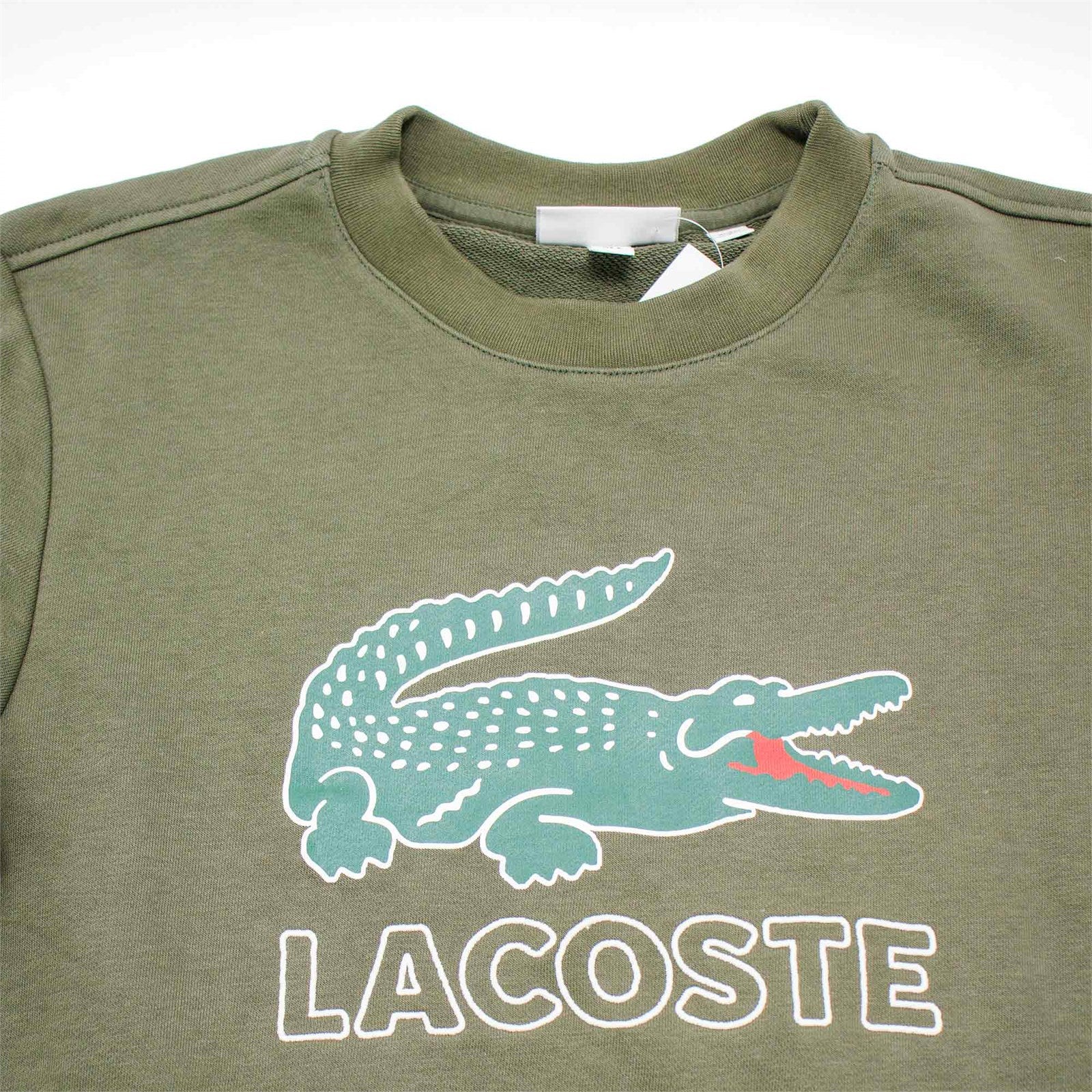 Lacoste Men Graphic Croc Non Brushed Fleece Sweatshirt