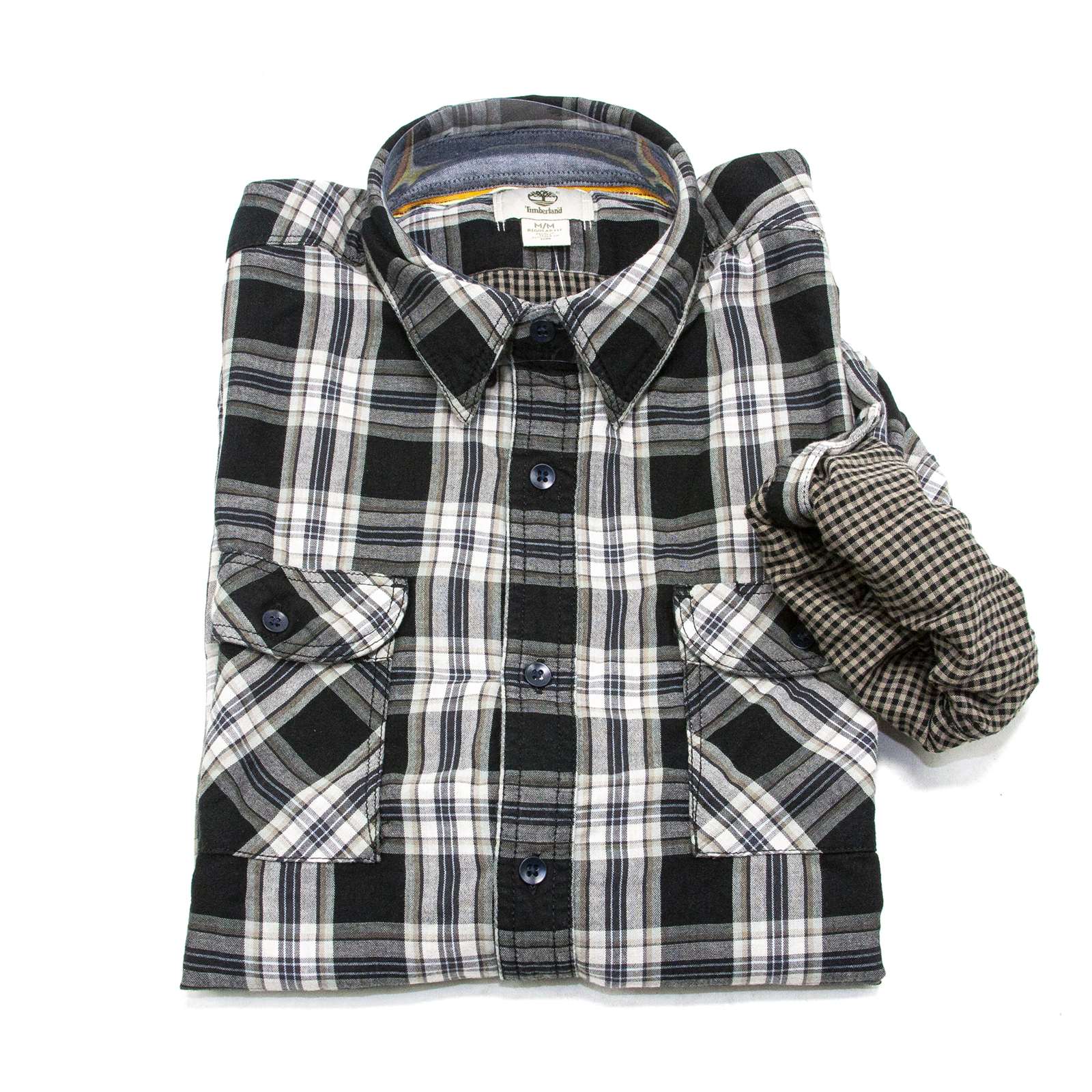 Timberland Men Long Sleeve Double Layer Plaid Shirt