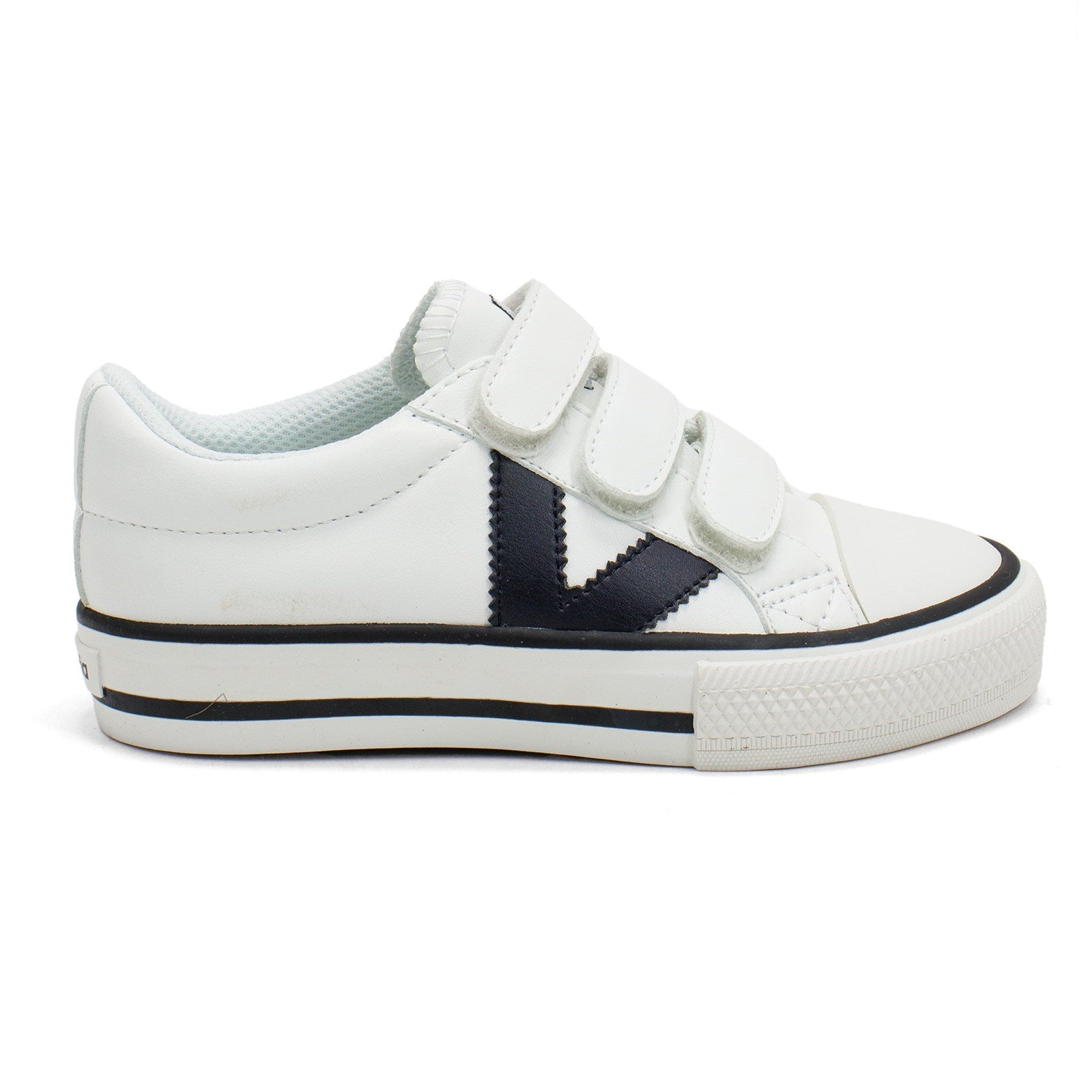 Victoria Boy Tribu Contrast Faux Leather Straps Sneaker