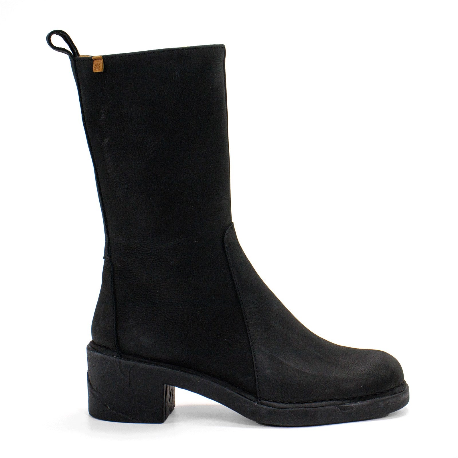 El Naturalista Women Ticino Leather Block Heel Boot