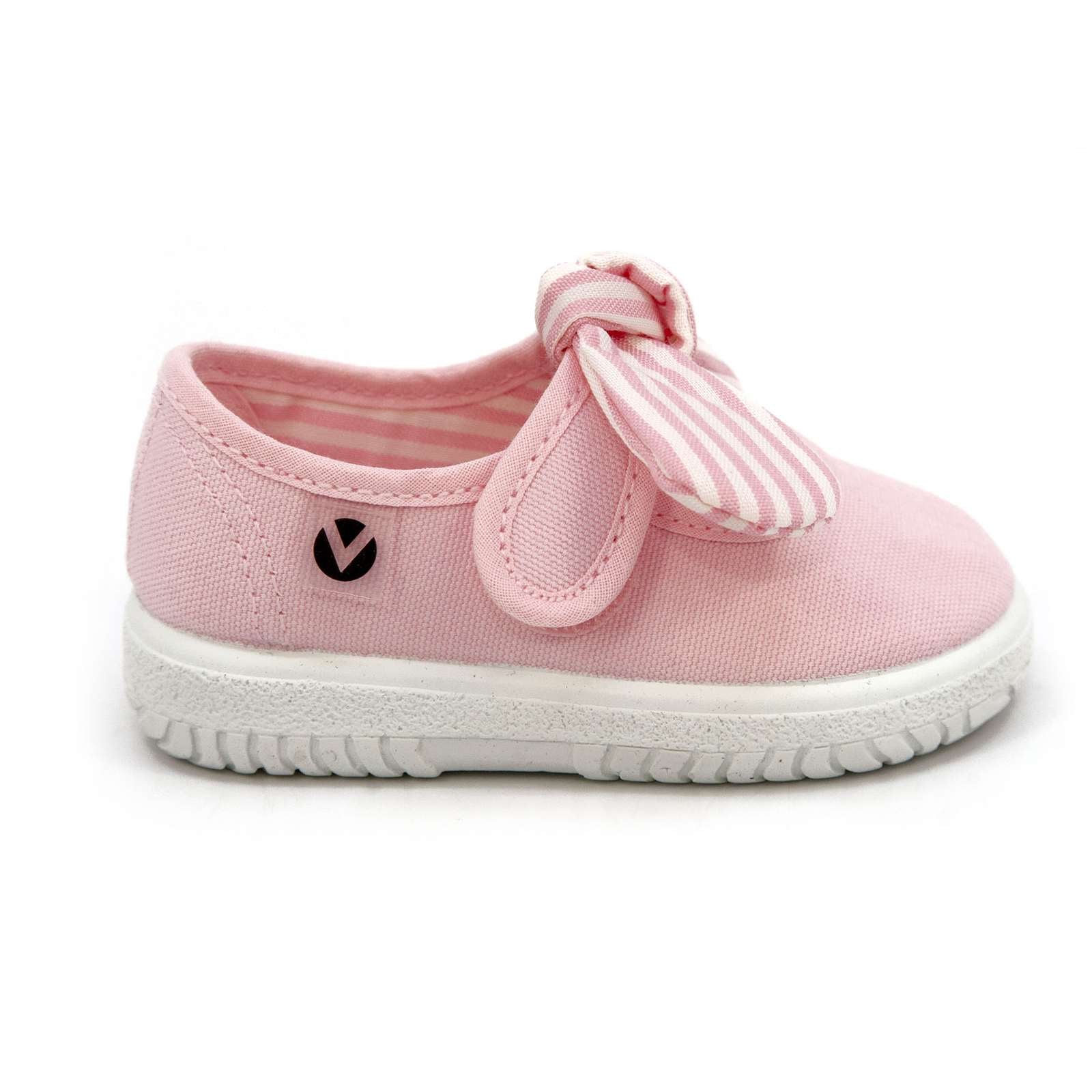 Victoria Toddler Slip On Canvas Bow Shoes