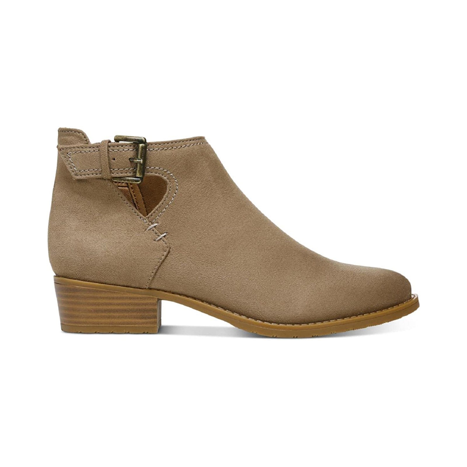 Style&Co Women Mabelp Faux Suede Almond Toe Ankle Boots