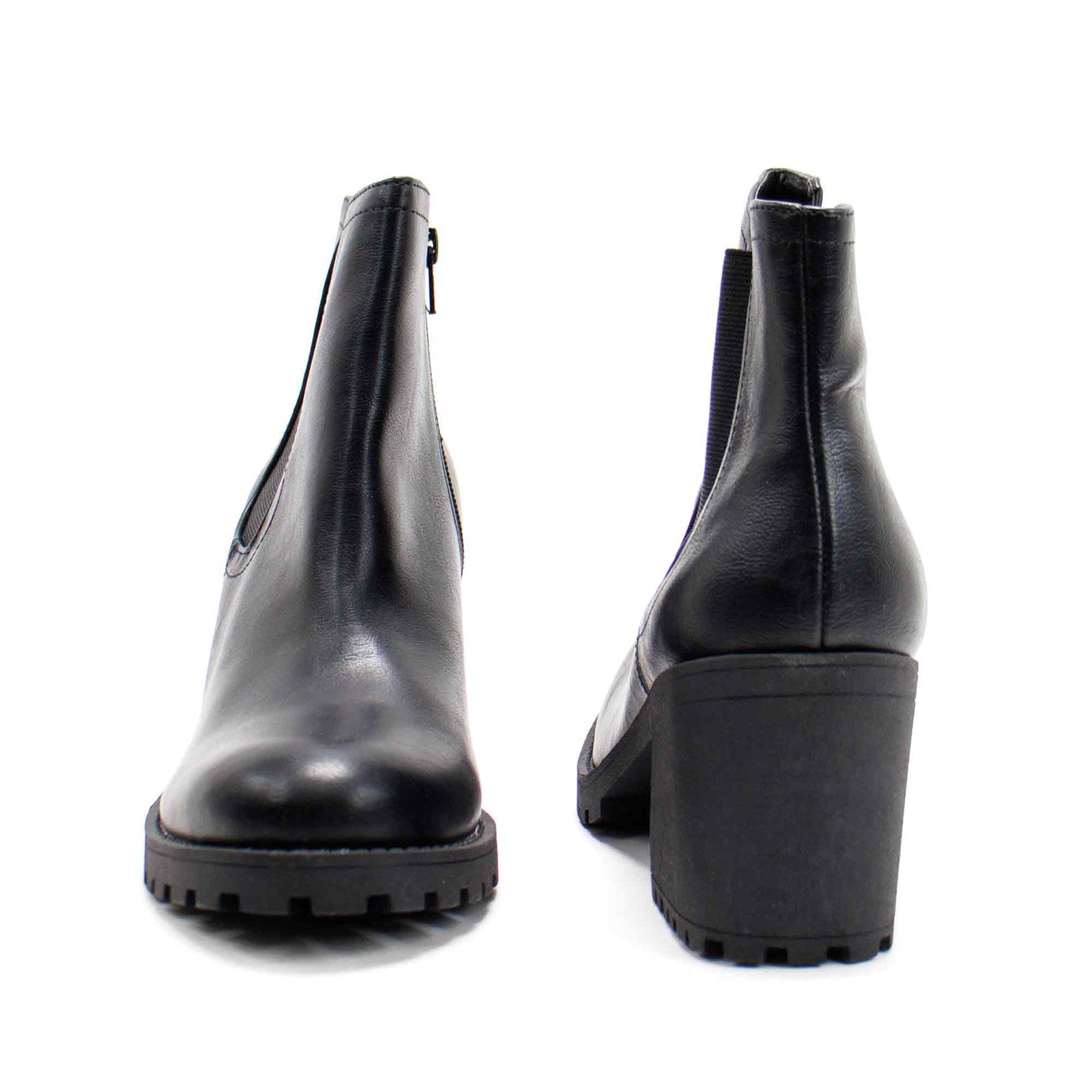 Sun+Stone Women Morghan Faux Leather Ankle Boots