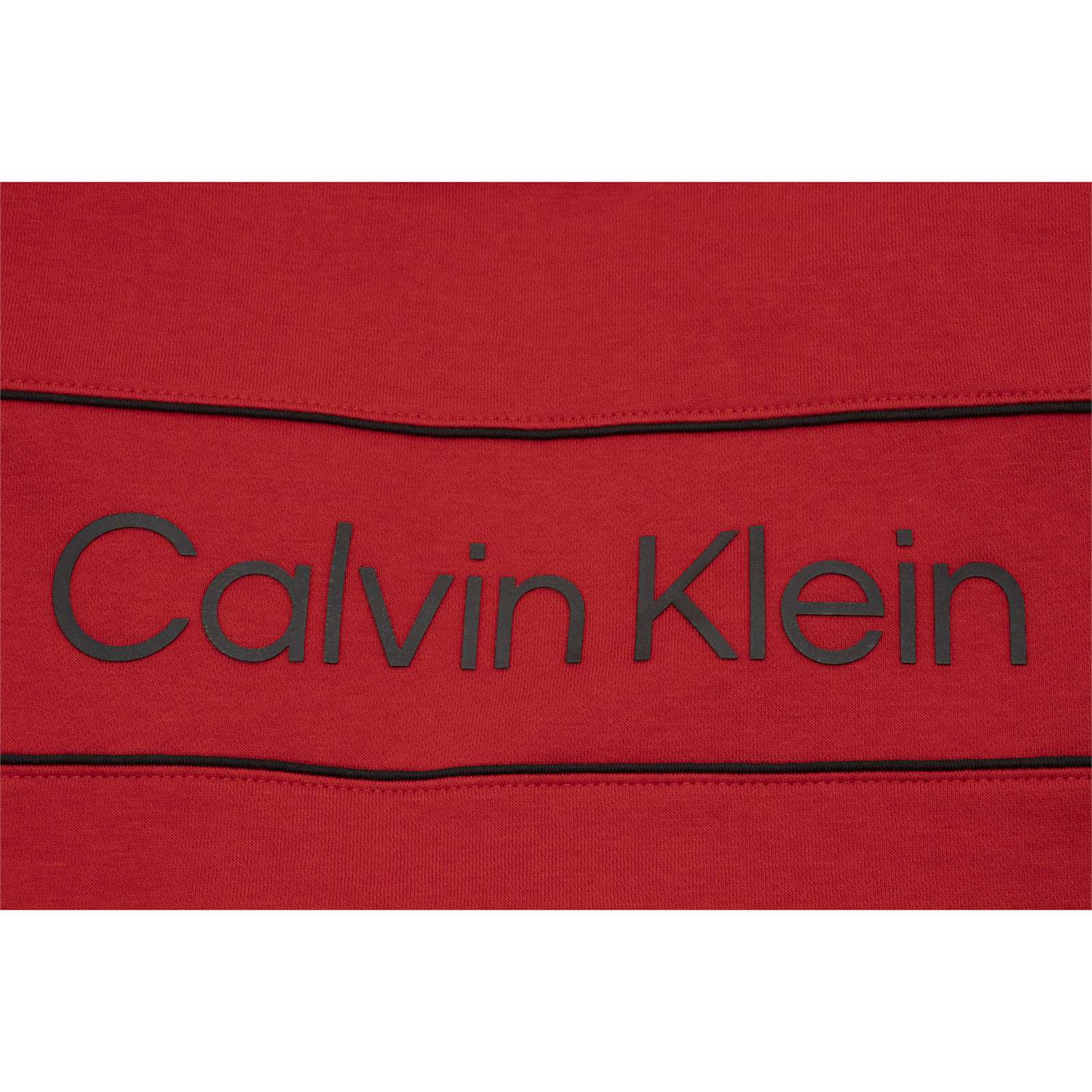 Calvin Klein Men Long Sleeve Iconic Logo Piping Pullover Hoodie
