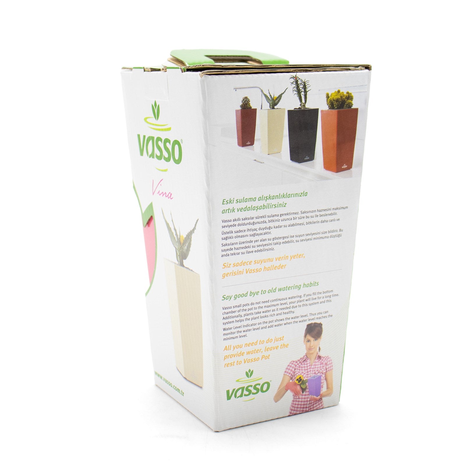 Vasso Kalika Vina Self Watering Pots Pink