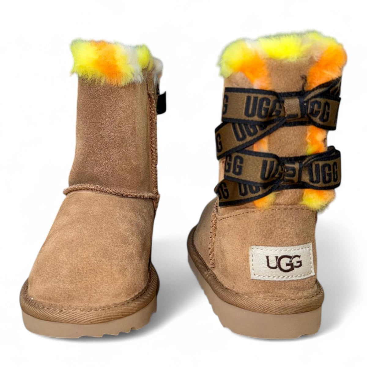 Ugg Toddler Bailey Bow Plaid Punk Boot