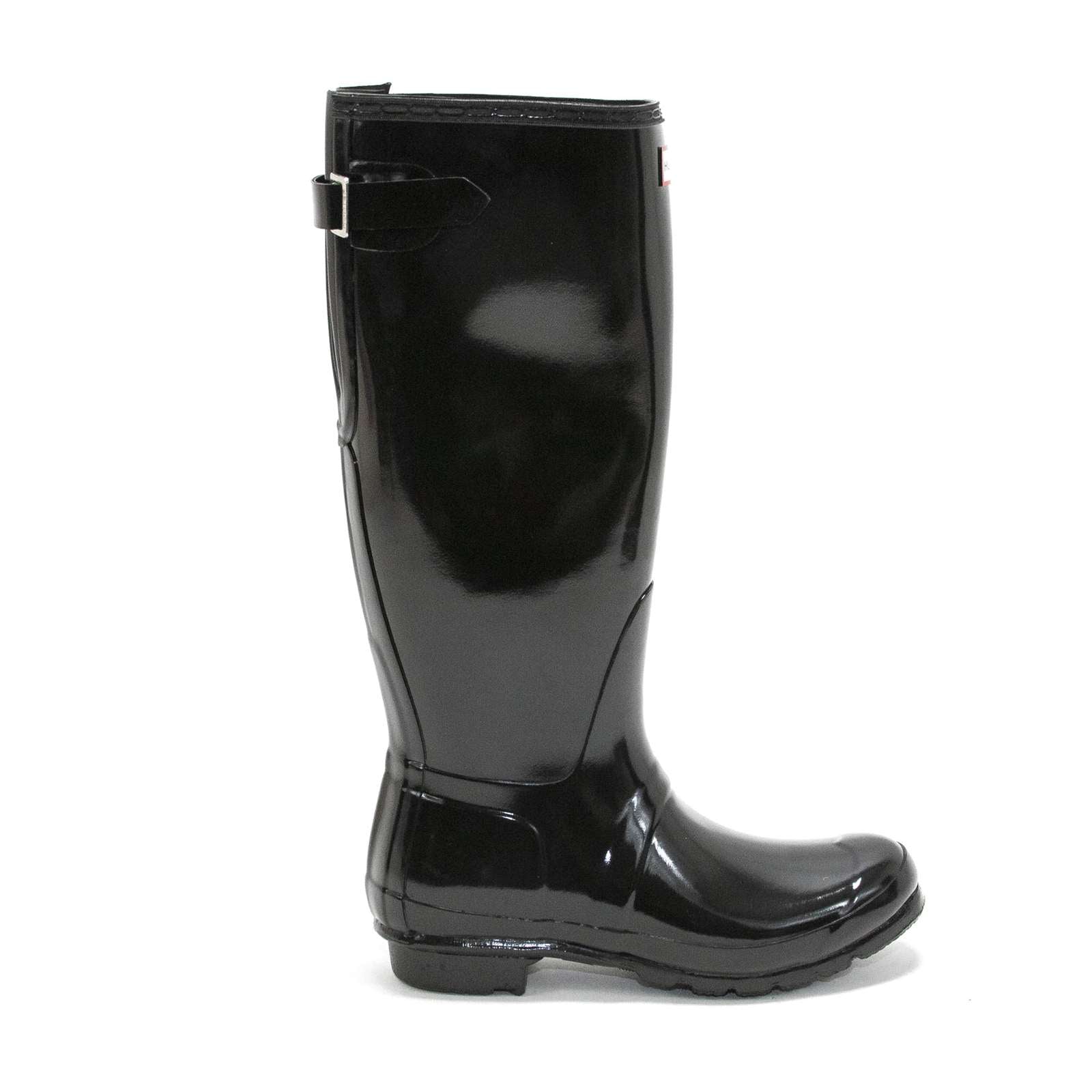 Hunter Women Original Tall Back Adjustable Gloss Rain Boots