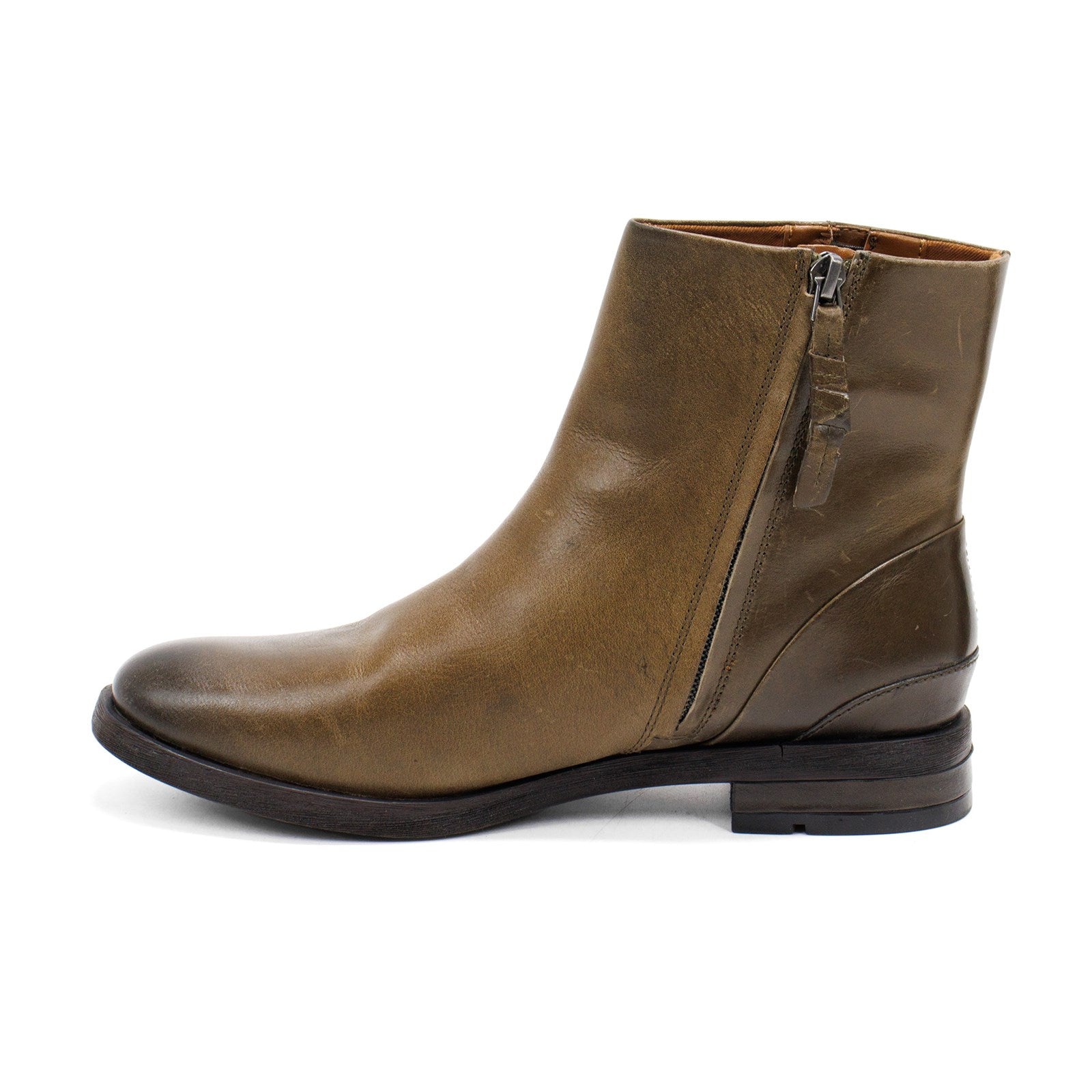 Franco Sarto Women Mist Leather Zip Up Ankle Boots