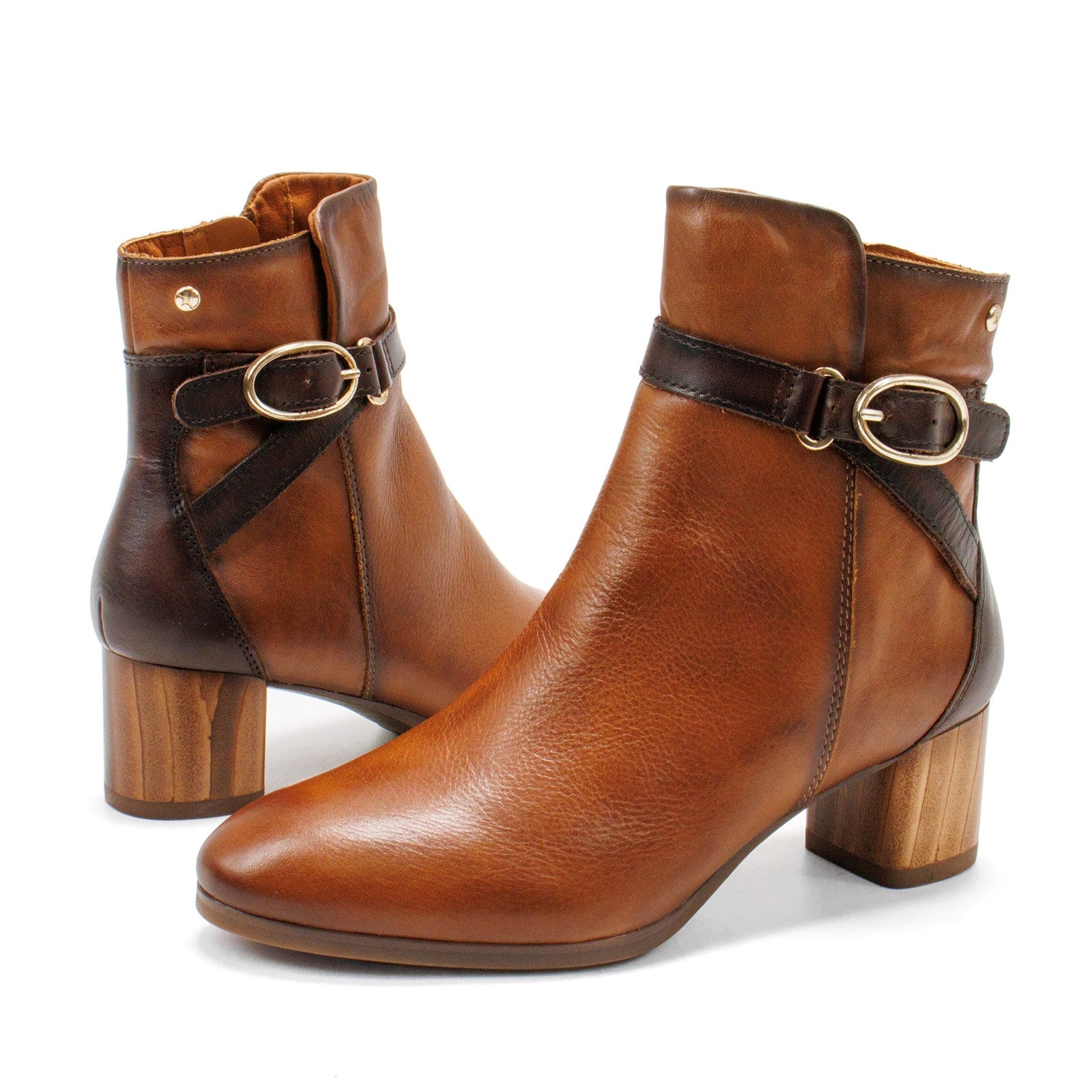 Pikolinos Women Calafat Ankle Boots With Buckle