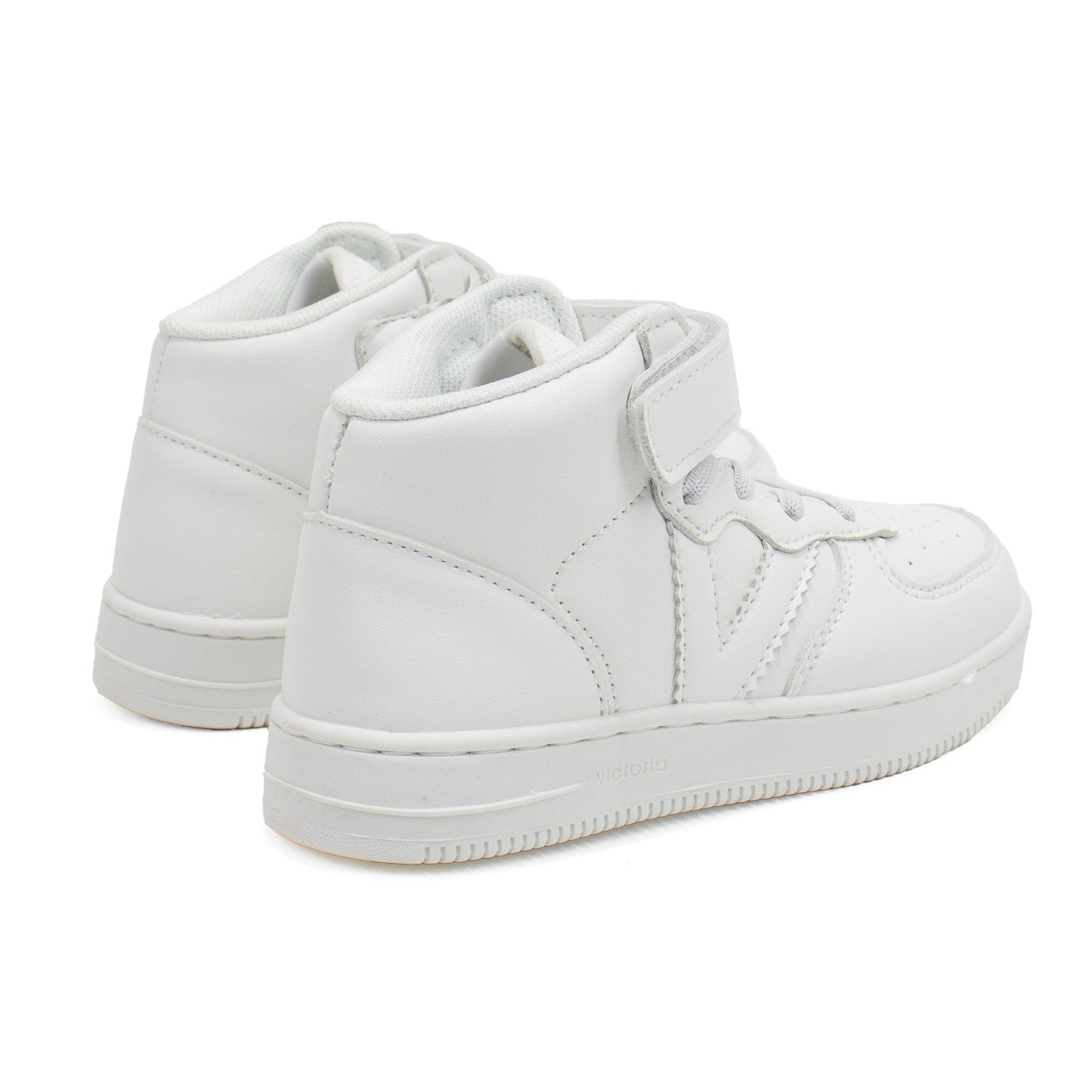 Victoria Boy Tiempo Faux Leather High-Top Sneakers