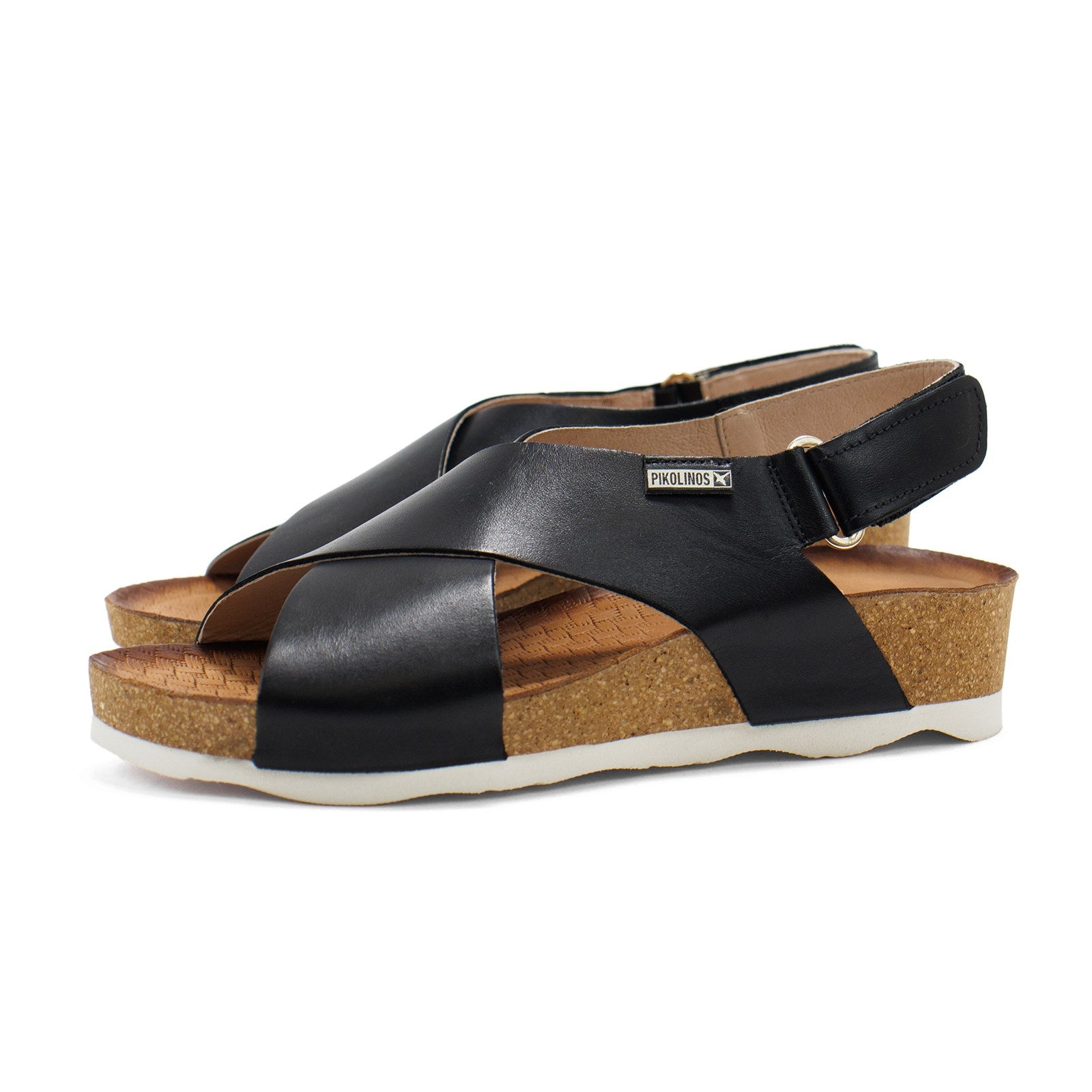 Pikolinos Women Mahon Leather Wedge Sandals