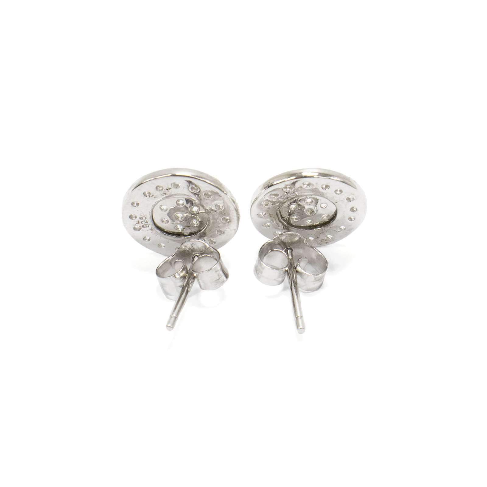 Athra Women Round Pave Stud