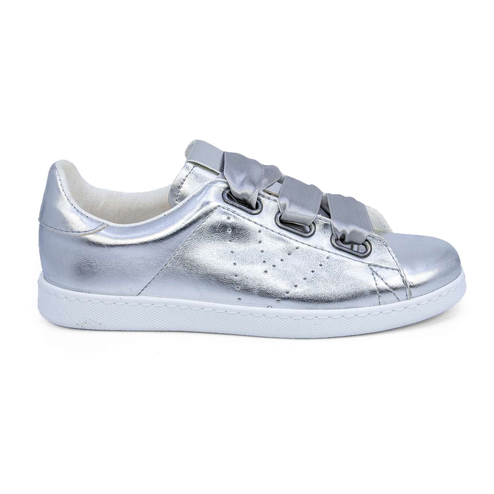 Victoria Women Satin Ribbon Lace-Up Sneaker