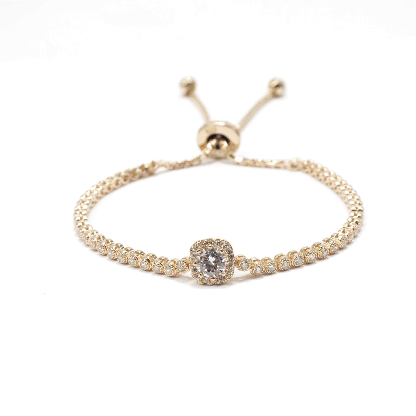 Athra Women Adjustable Bezel Bracelet