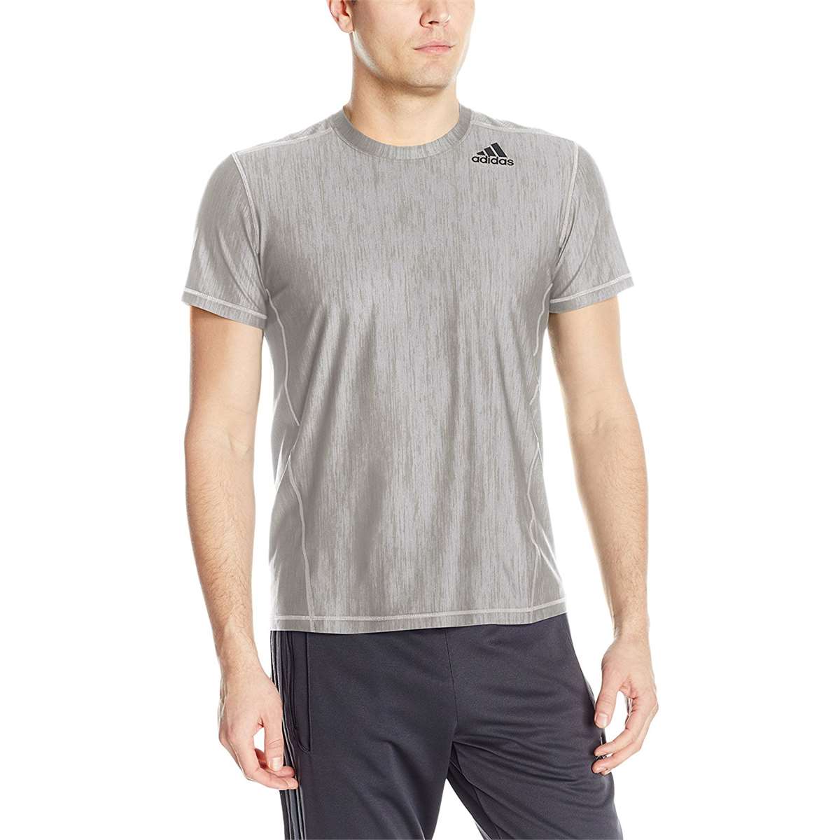 Adidas Men Vertical Heather Tee
