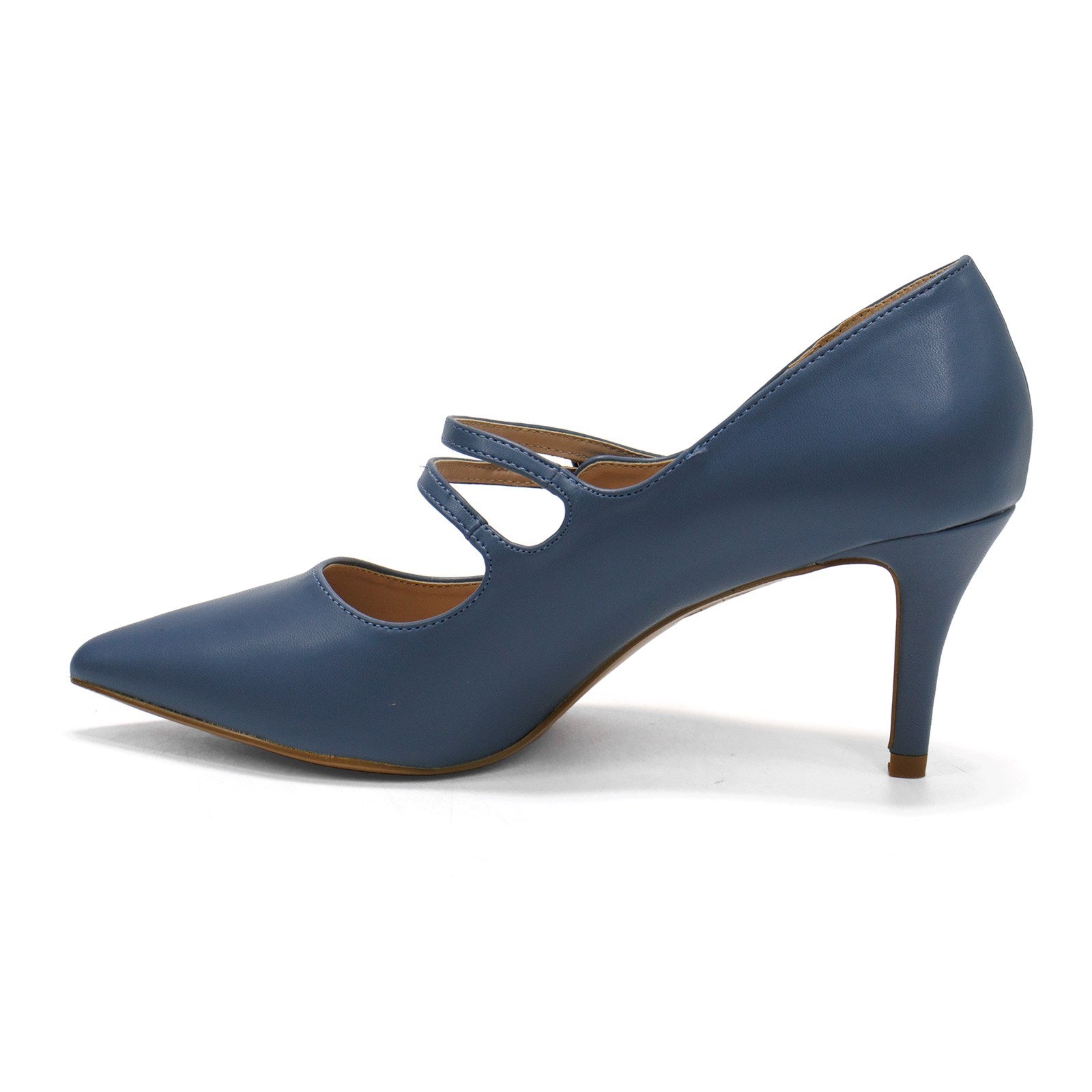 Journee Collection Women Sidney Pointed Toe Mid Heel Pump