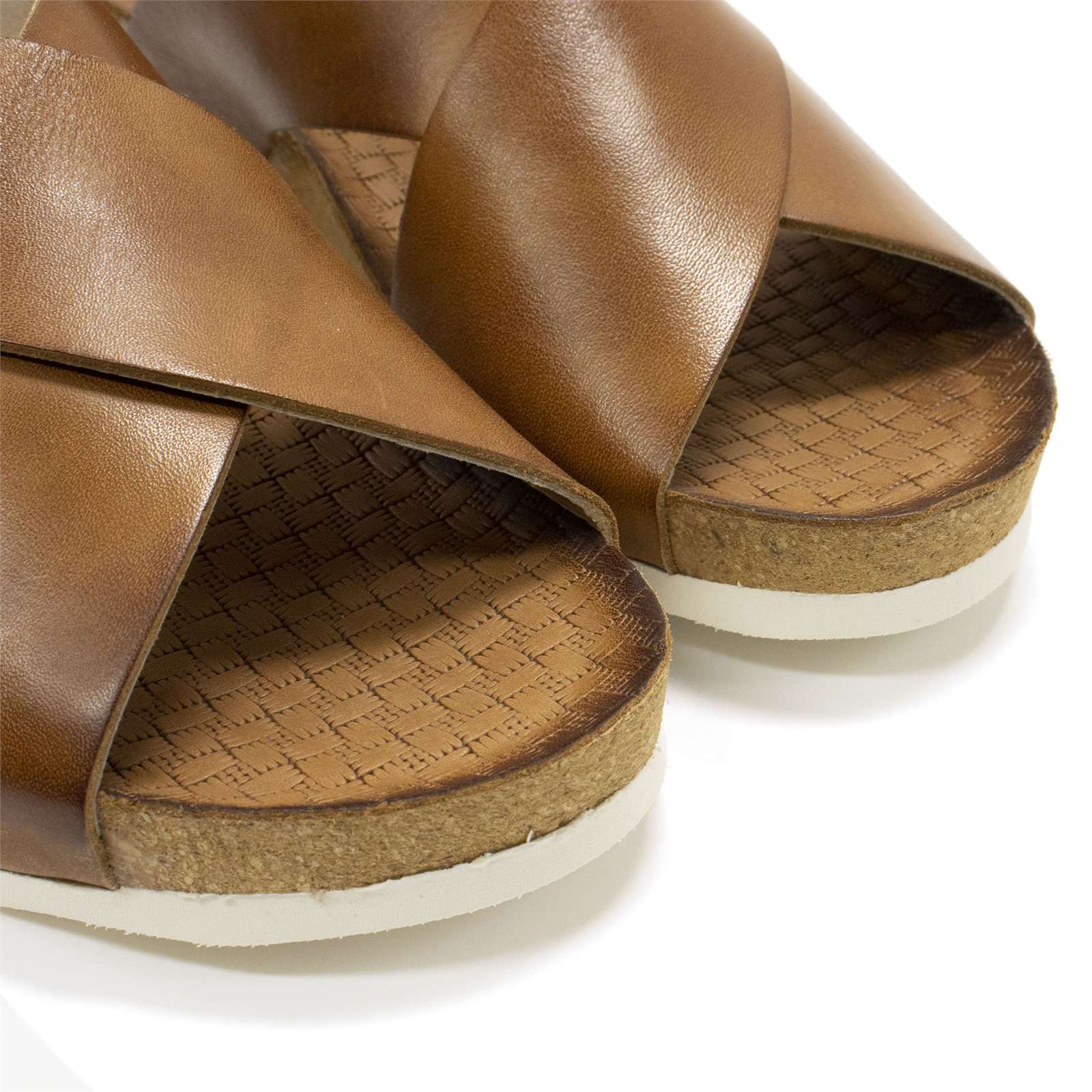Pikolinos Women Mahon Leather Wedge Sandals