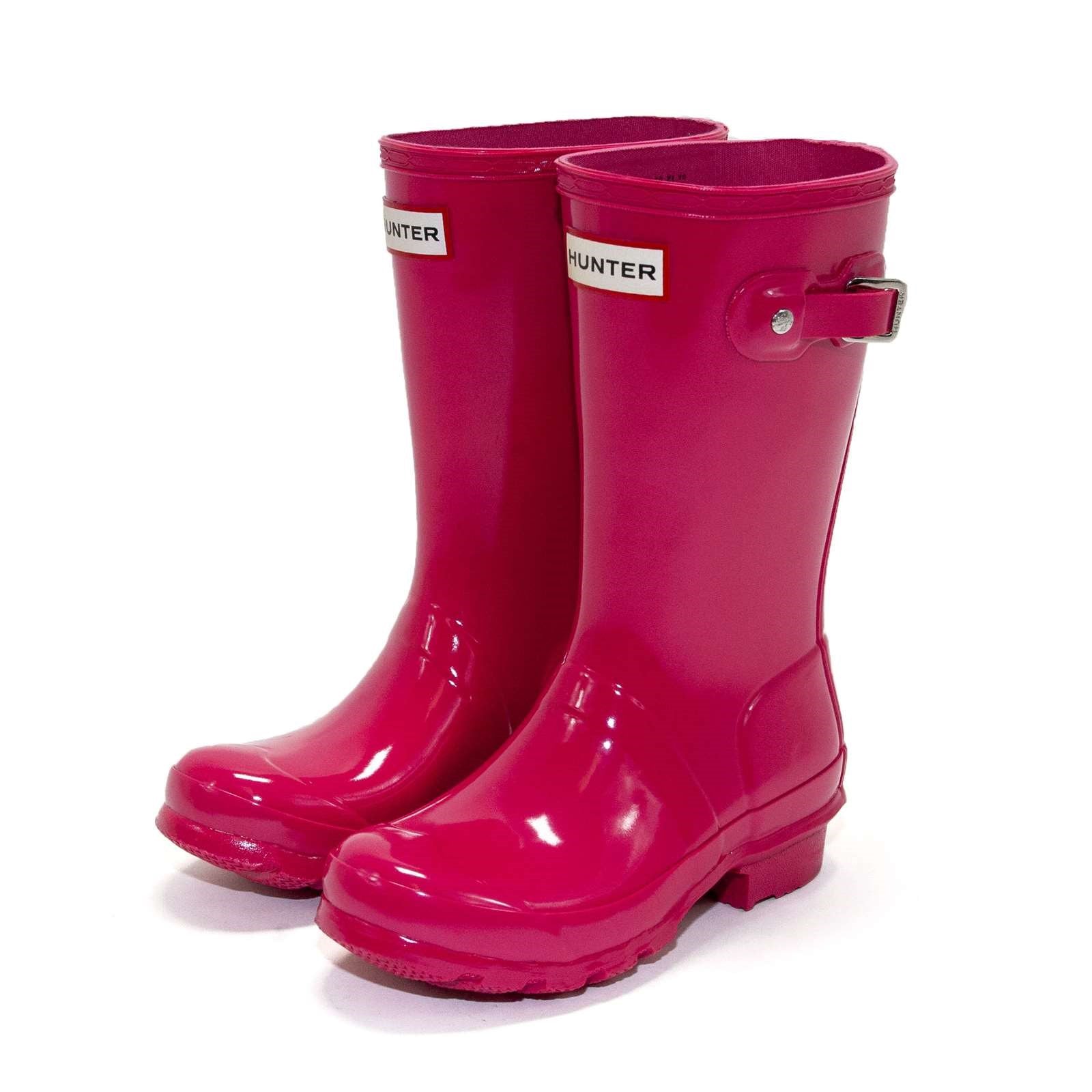 Hunter Boy Big Kids Original Gloss Rain Boots