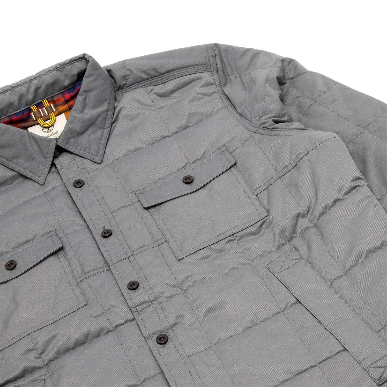Timberland Men Os Mill Brk Quilted Over Shirt Torn