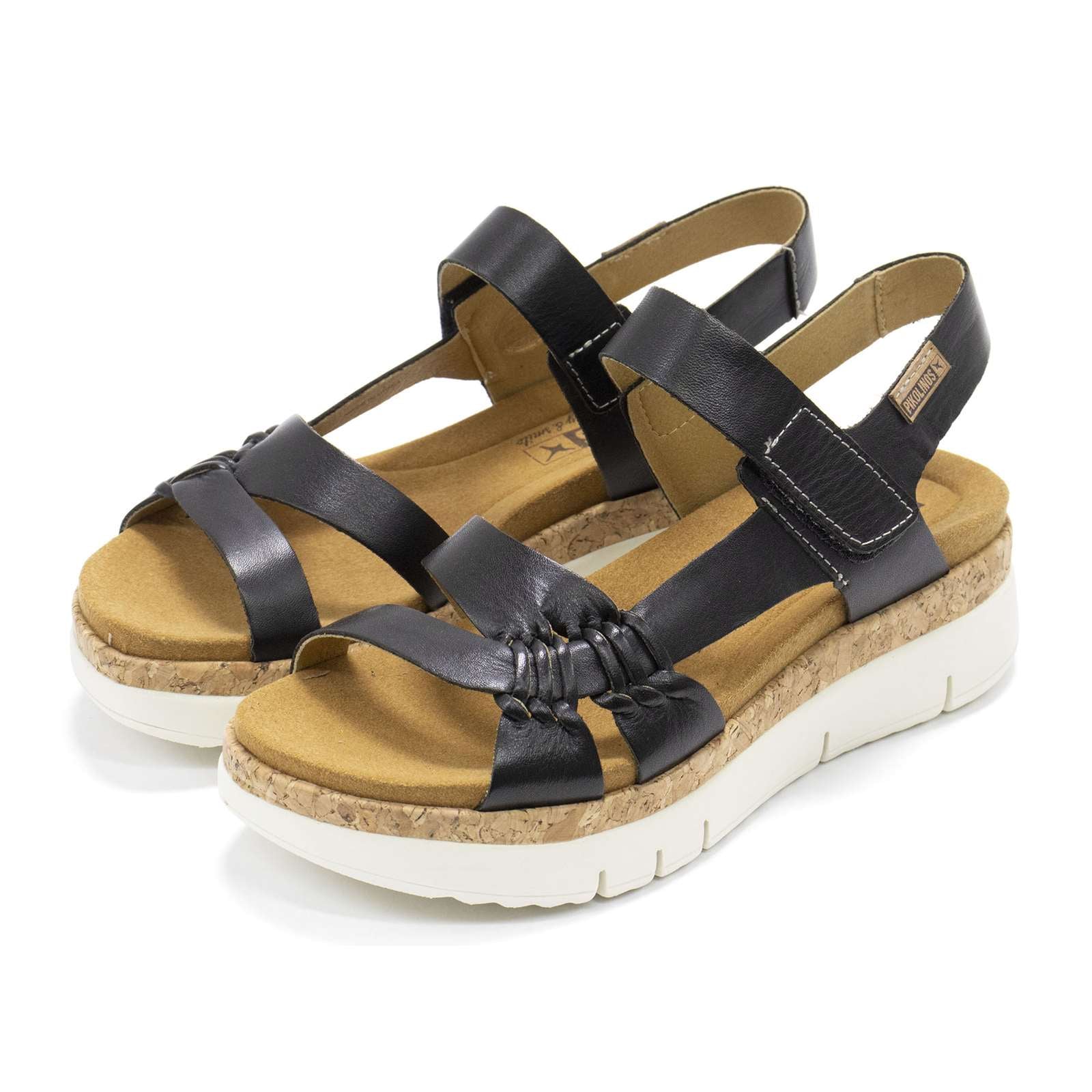 Pikolinos Women Palma W4n Leather Wedge Sandals
