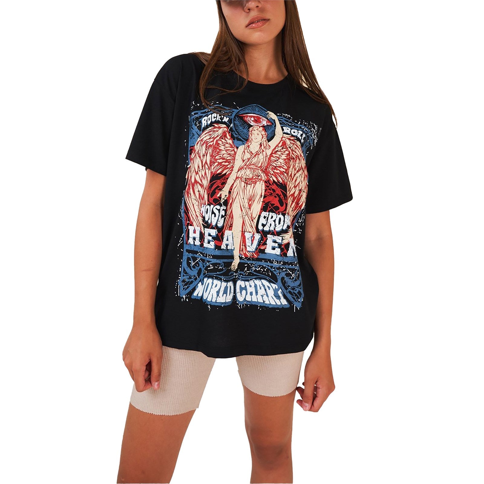 Ambar Women Rock N Roll Relaxed Fit T-Shirt
