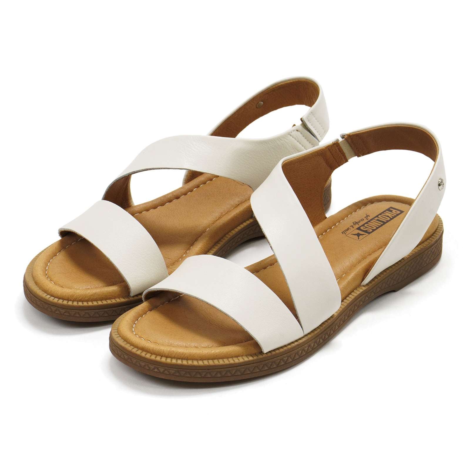 Pikolinos Women Moraira Leather Flat Sandals