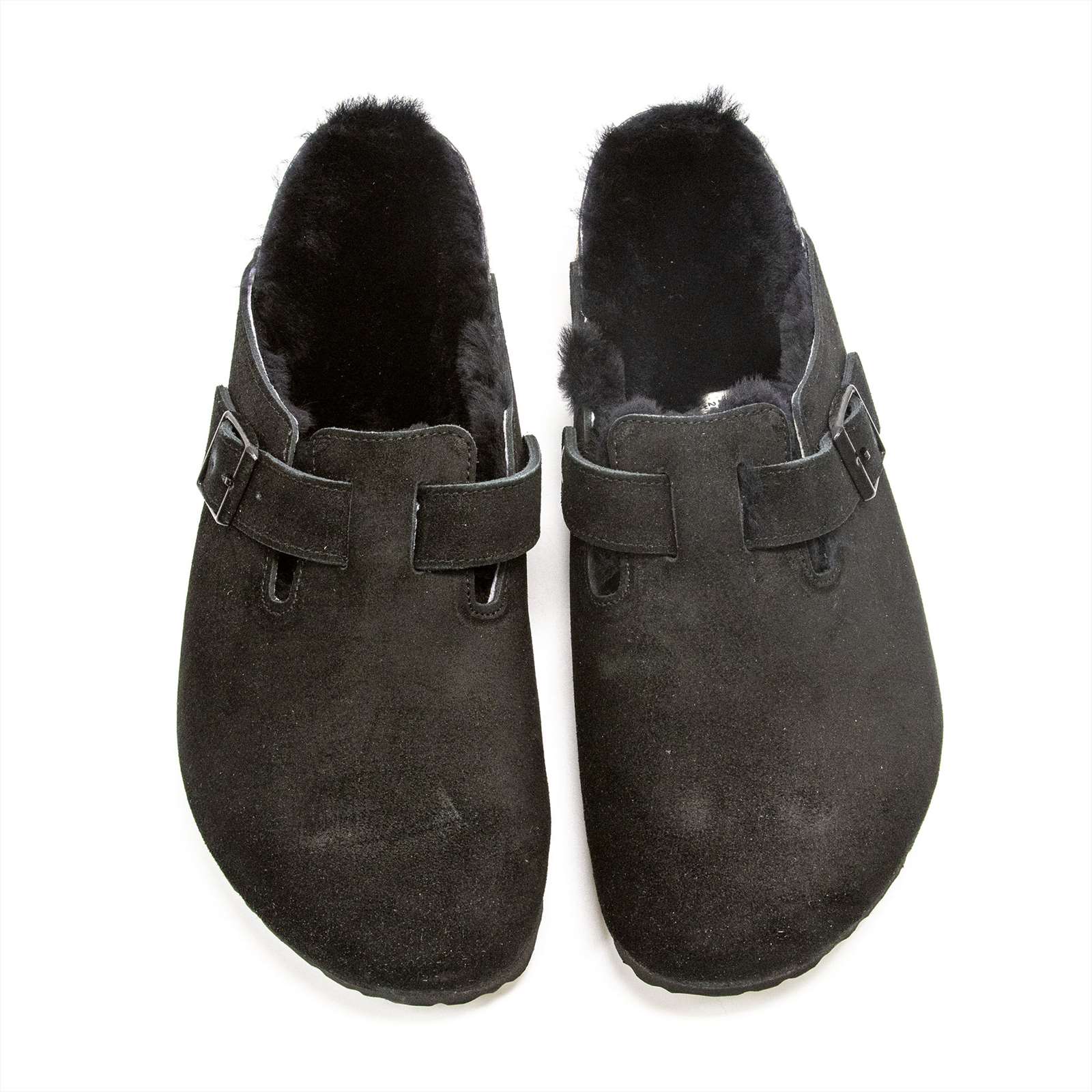 Birkenstock Men Boston Shearling Suede Clogs