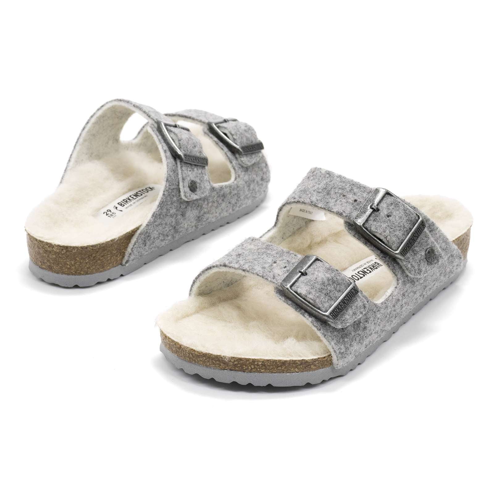 Birkenstock Girl Arizona Rivet Wool Felt Sandals