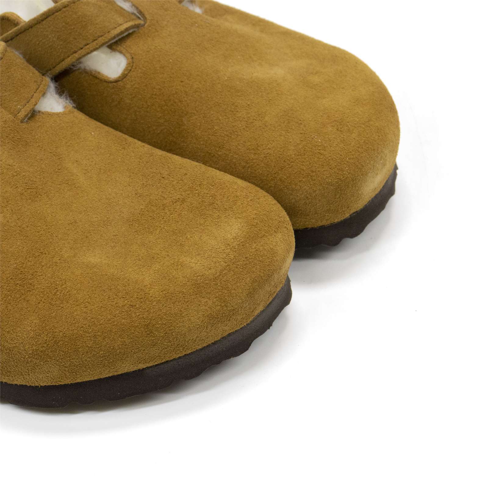 Birkenstock Men Boston Shearling Suede Clogs