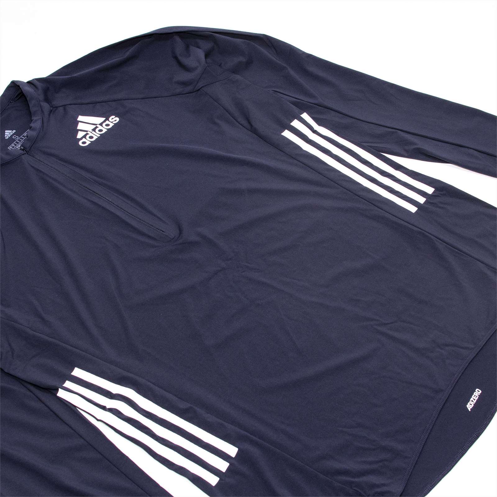 Adidas Men Half Zip Long Sleeve Tee